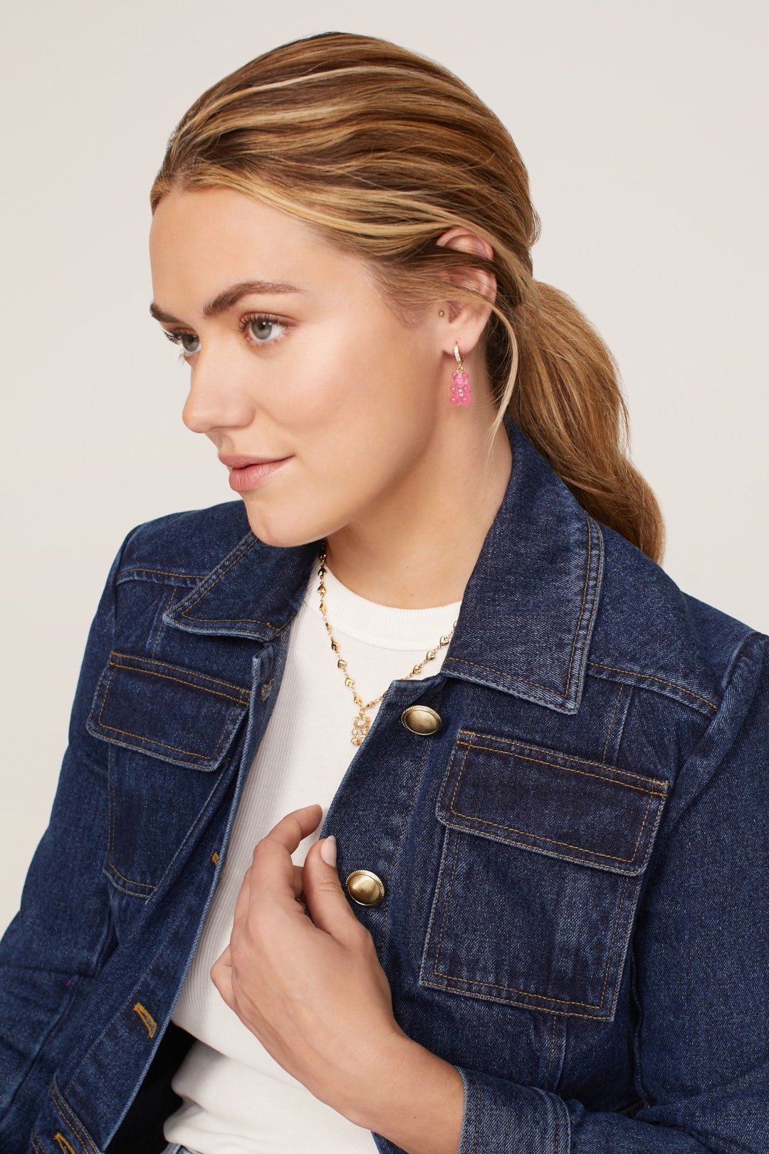 Nostalgia Bear Hoops by Crystal Haze Jewelry 0