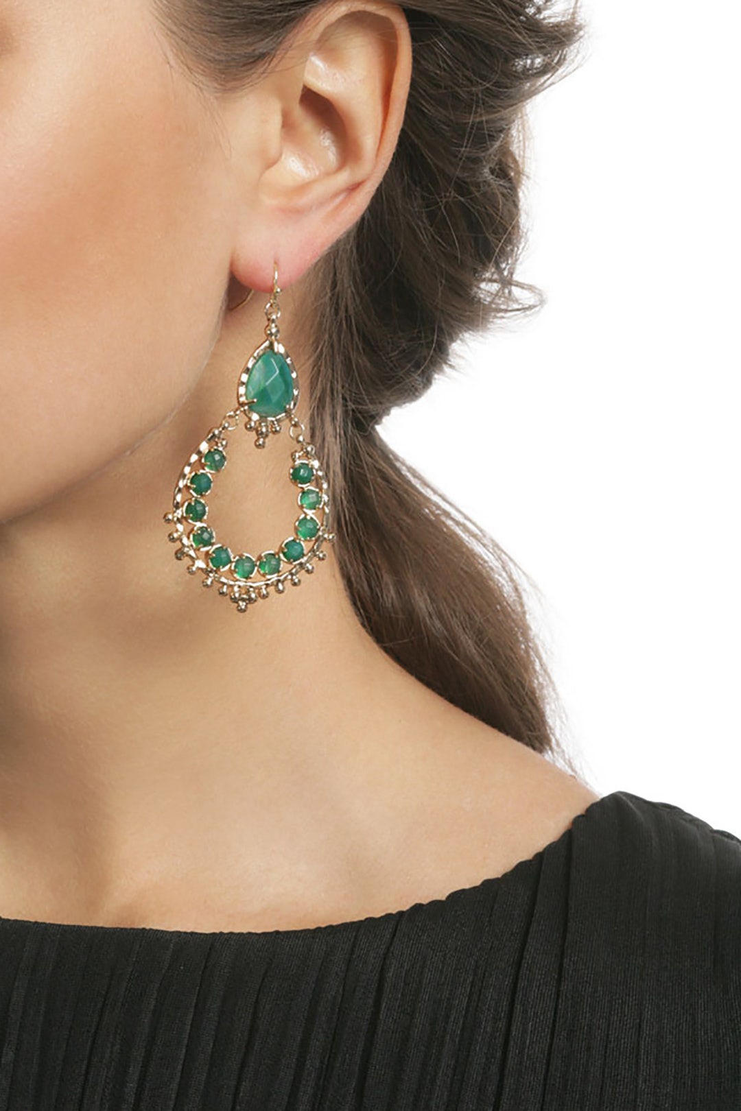 Gaia Green Agate Earring by Kendra Scott 0