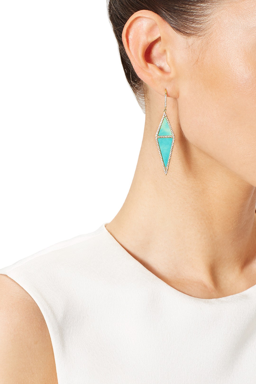 Double Diamond Earrings by Melanie Auld 0