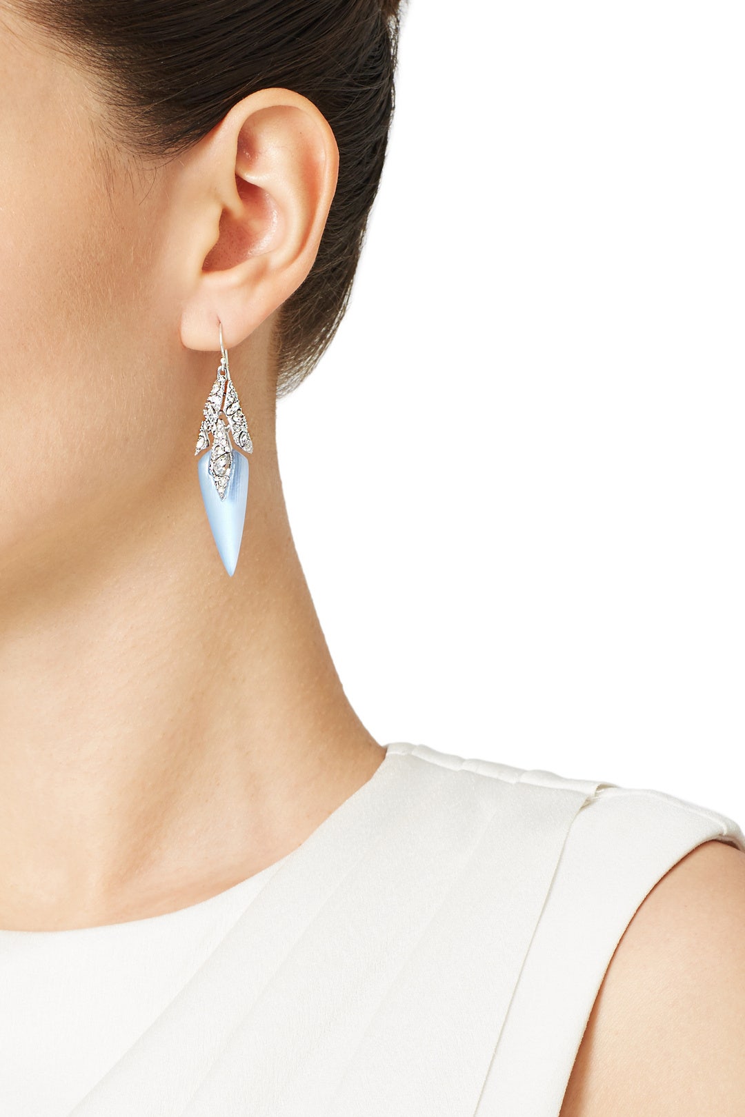 Blue Dangling Fractured Wire Earrings by Alexis Bittar 0