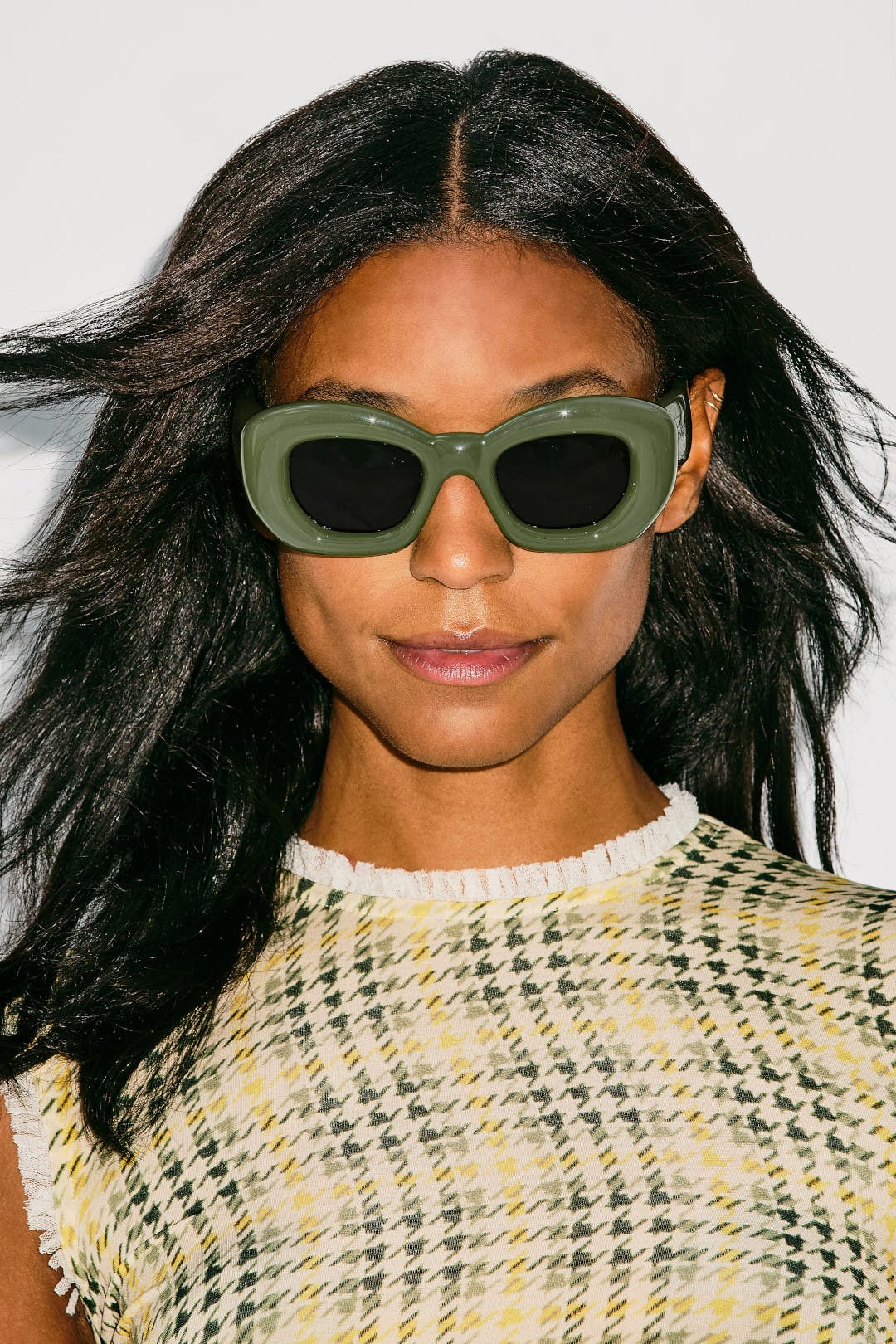 フラットシューズ Loewe Inflated cateye sunglasses Loewe Sunglasses Inflated Cateye Tortoiseshell Acetate