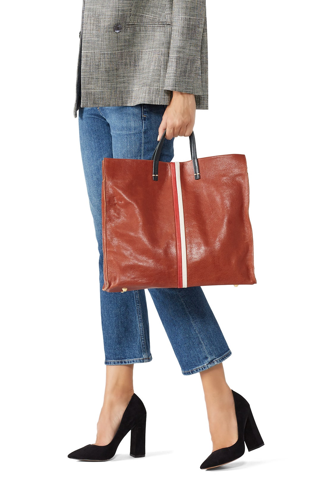 Cognac Simple Tote by Clare V. 2