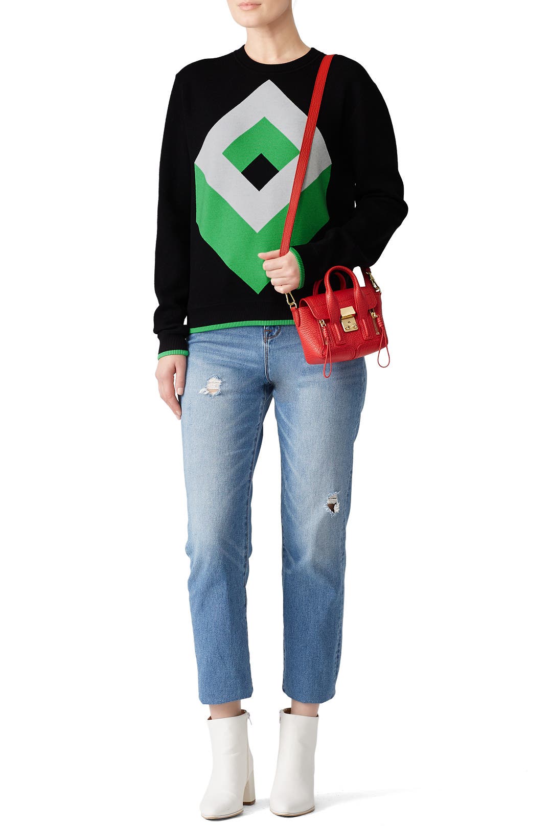 Red Pashli Nano Satchel by 3.1 Phillip Lim Accessories | Rent the