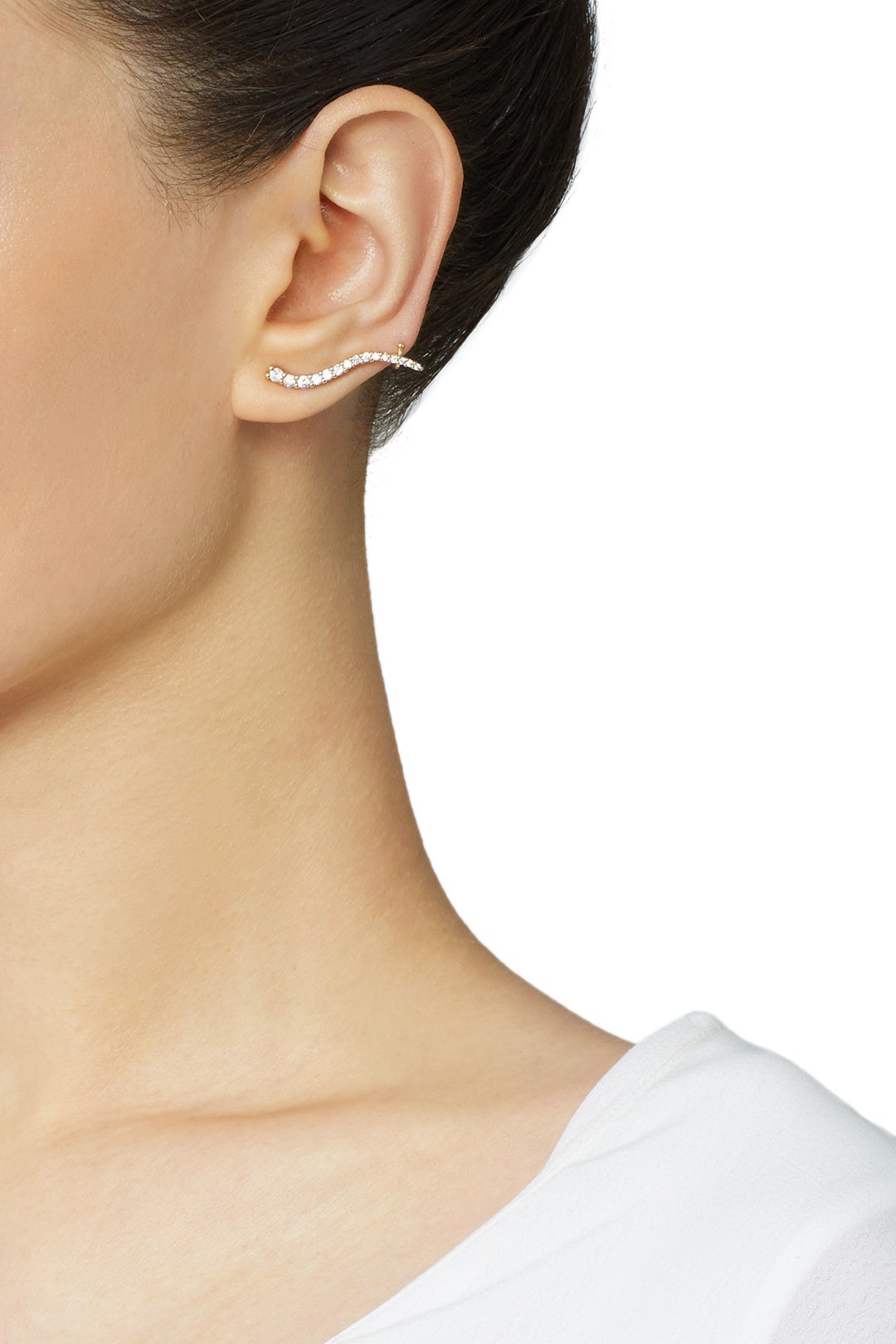 Crystal Wave Ear Cuff by Jules Smith 0