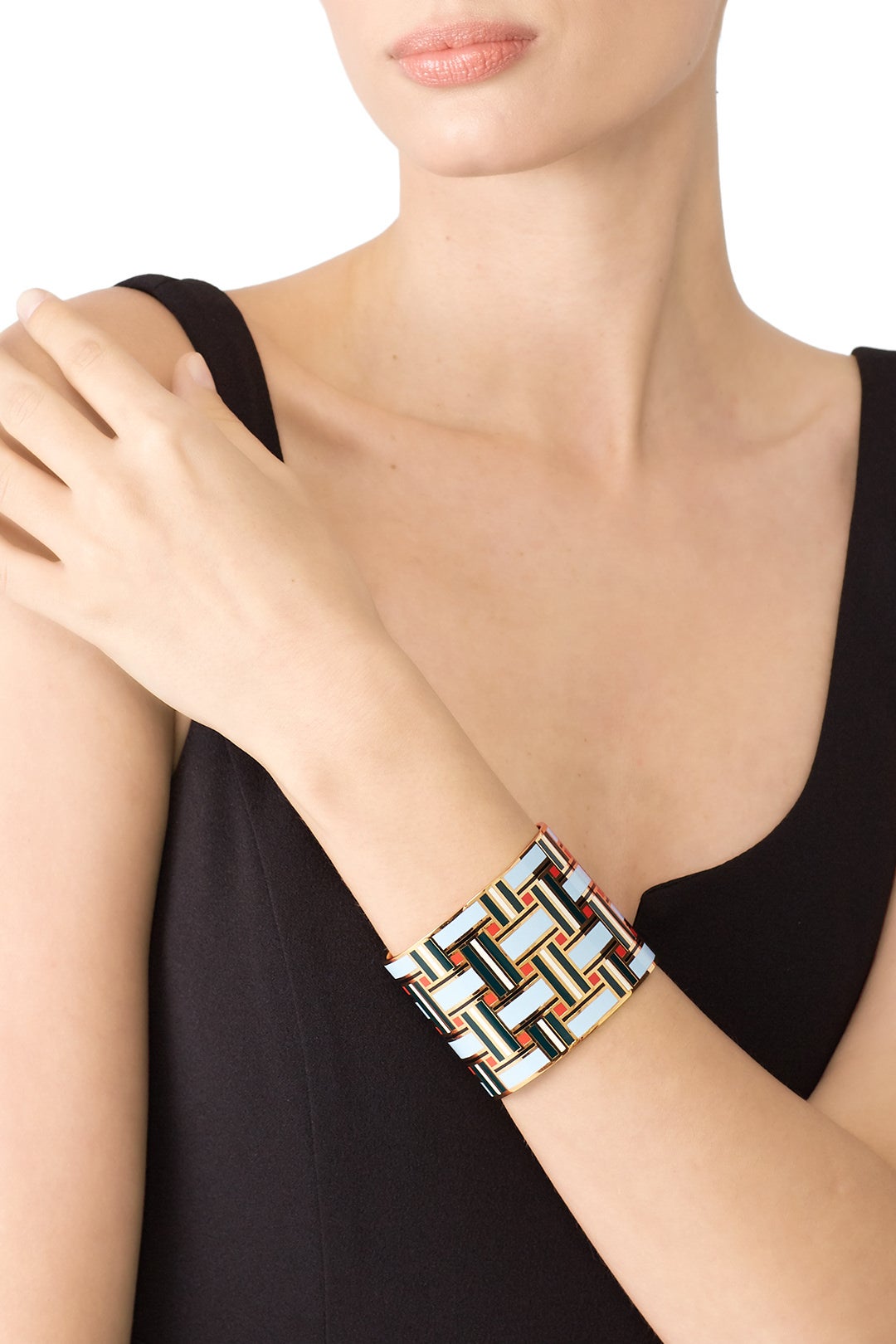 Geo Enamel Cuff by Tory Burch Accessories 2