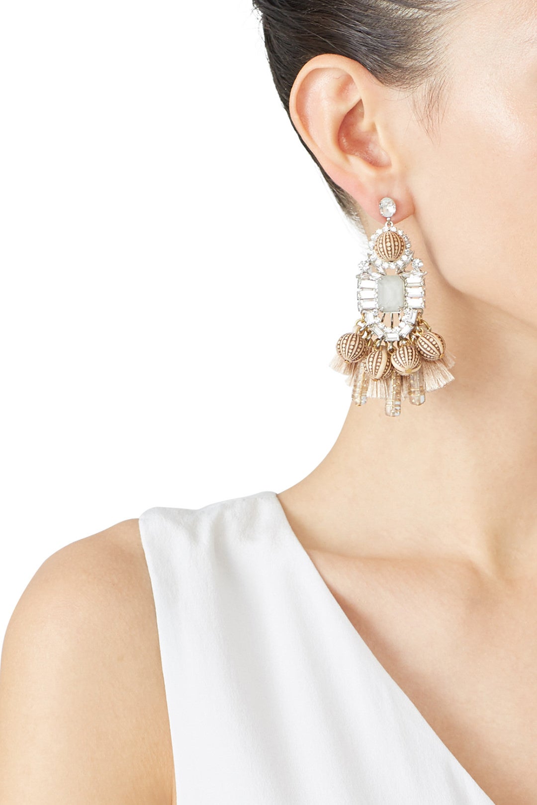 Olette Nude Earring by Elizabeth Cole 0