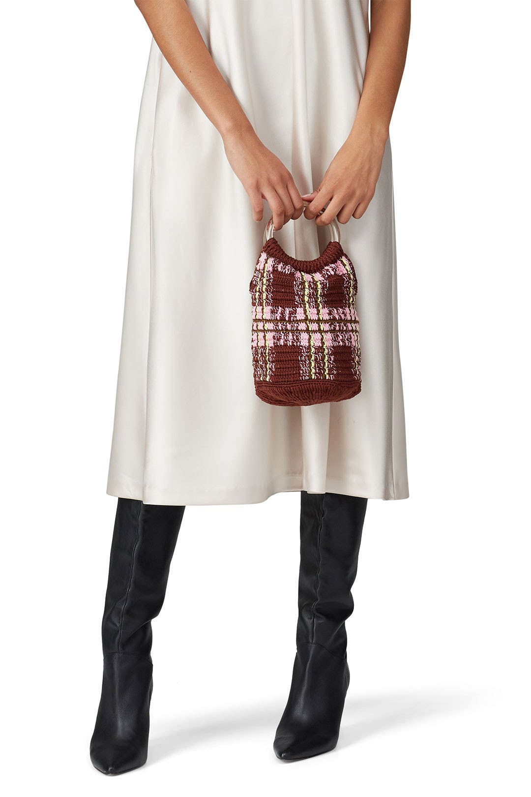 Pink Multi Crocet Praia Mini Bag by Rachel Comey Accessories 1