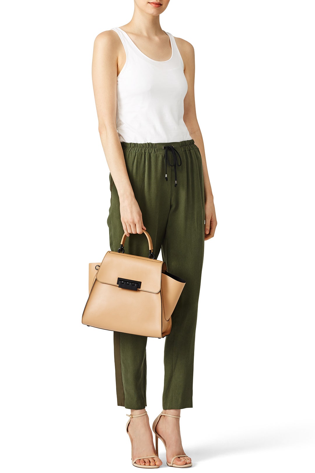 Apricot Eartha Iconic Convertible Handbag by ZAC Zac Posen Handbags 1