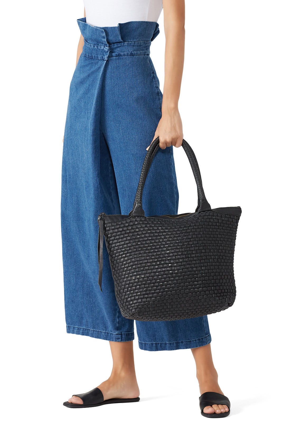 Woven Livia Tote by Cleobella Handbags 1