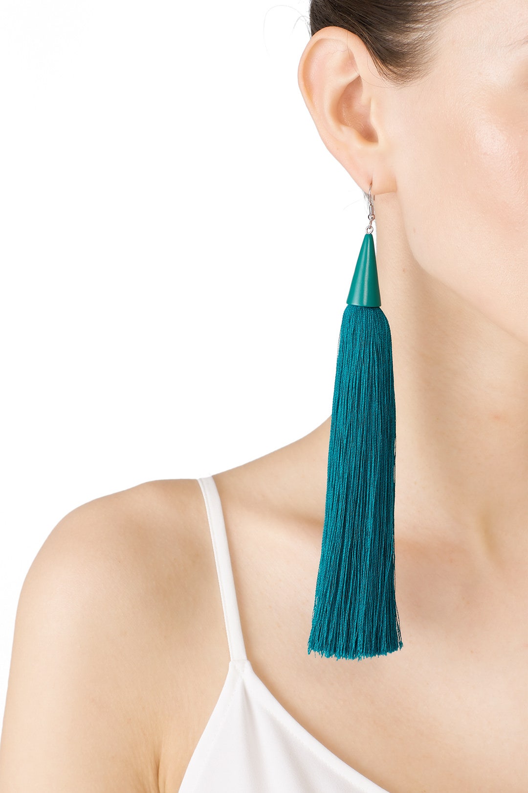 Blue Tassel Cone Earrings by Eddie Borgo 1