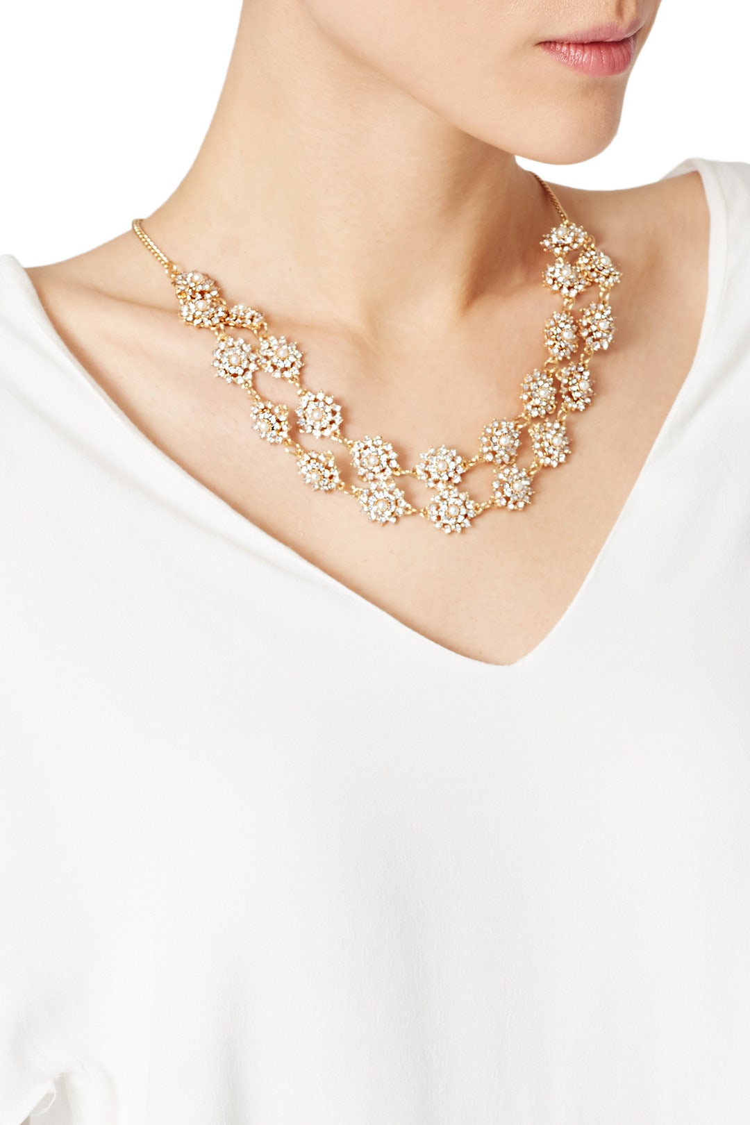 Queen Anne's Lace Necklace by Slate & Willow Accessories 2