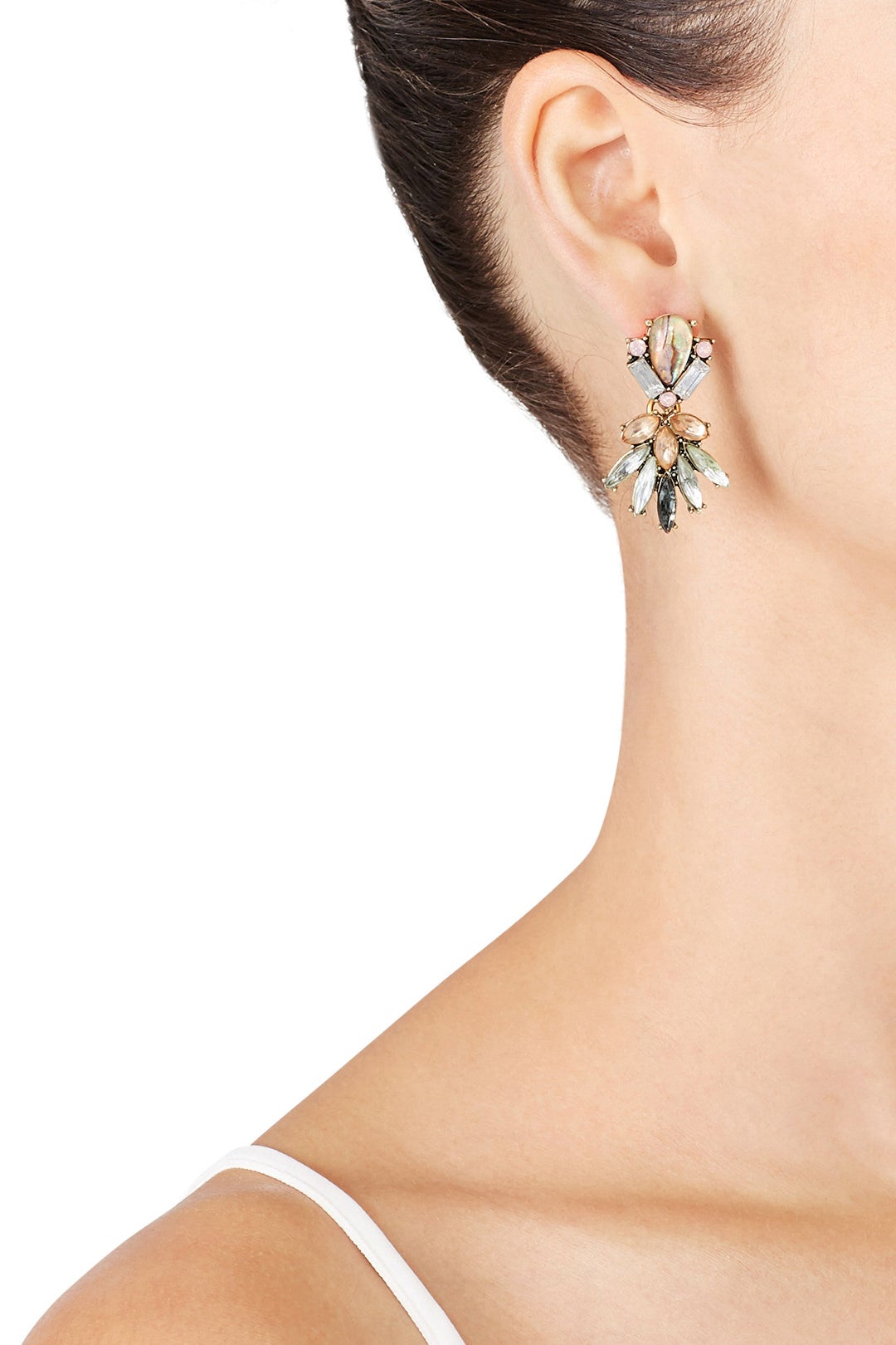 Multi Abalone Drop Earrings by Slate & Willow Accessories 2