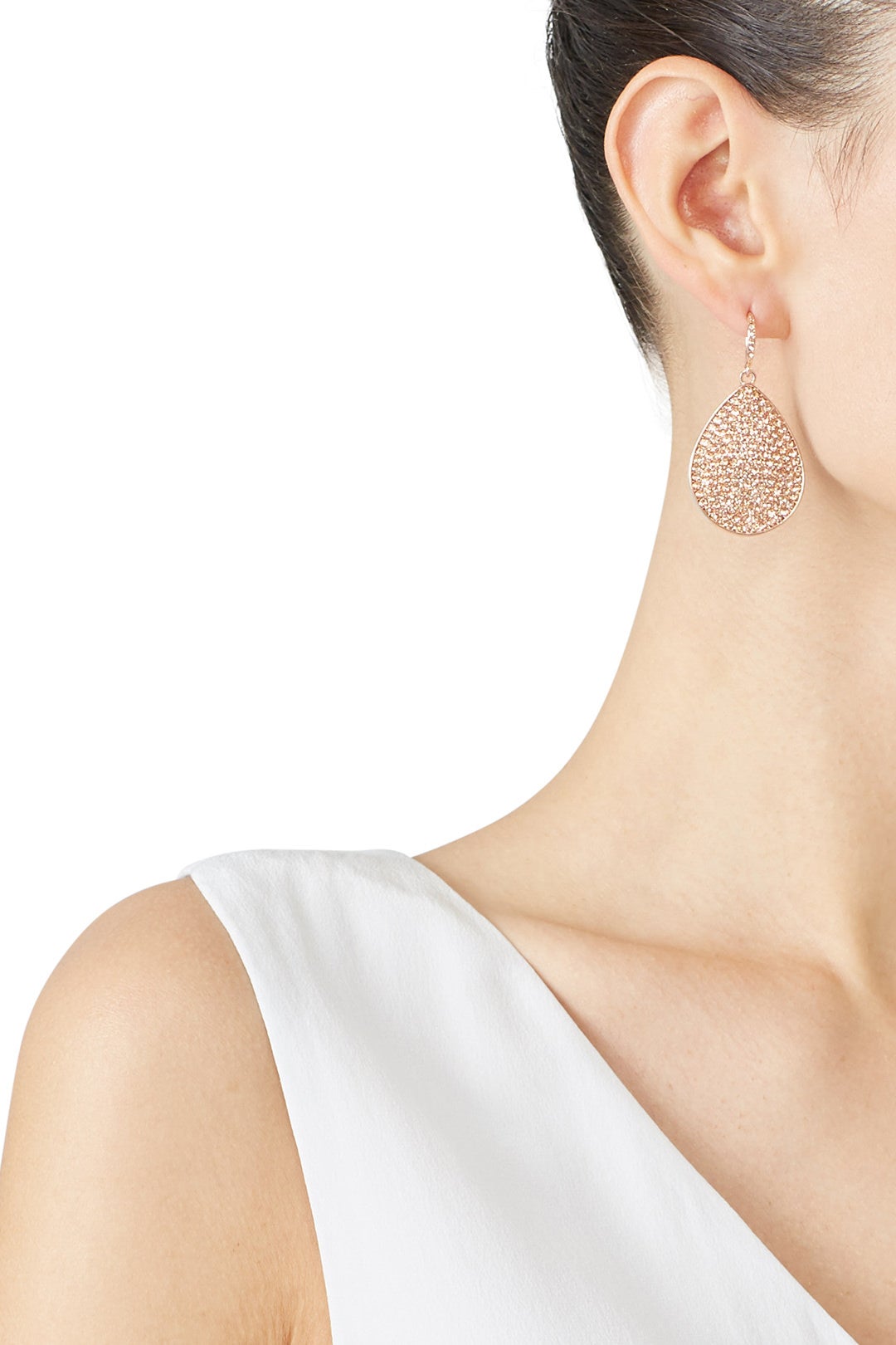 Copper Teardrop Earrings by Slate & Willow Accessories 2