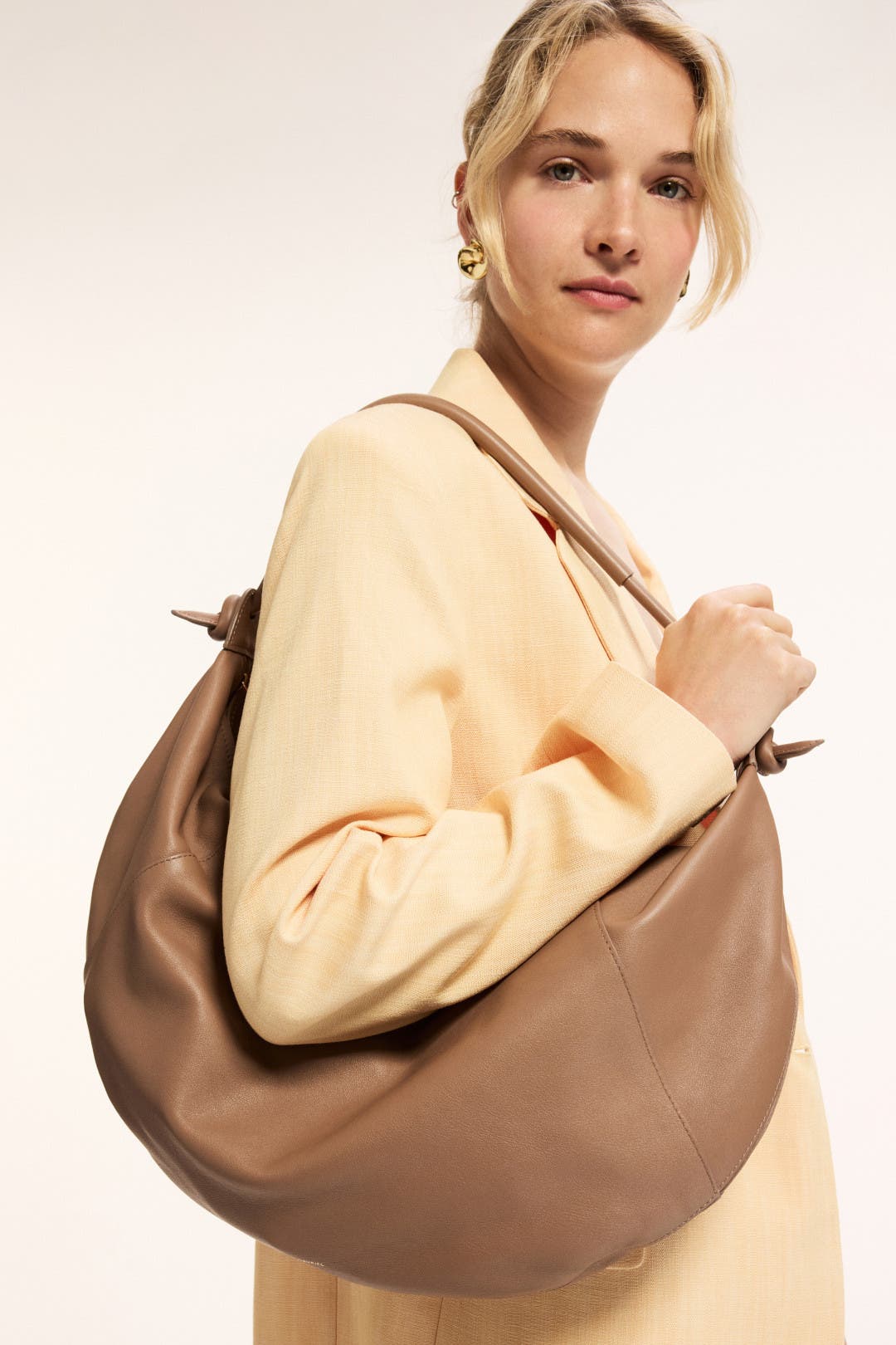 Brown Fortuna Bag by Mansur Gavriel Accessories | Rent the