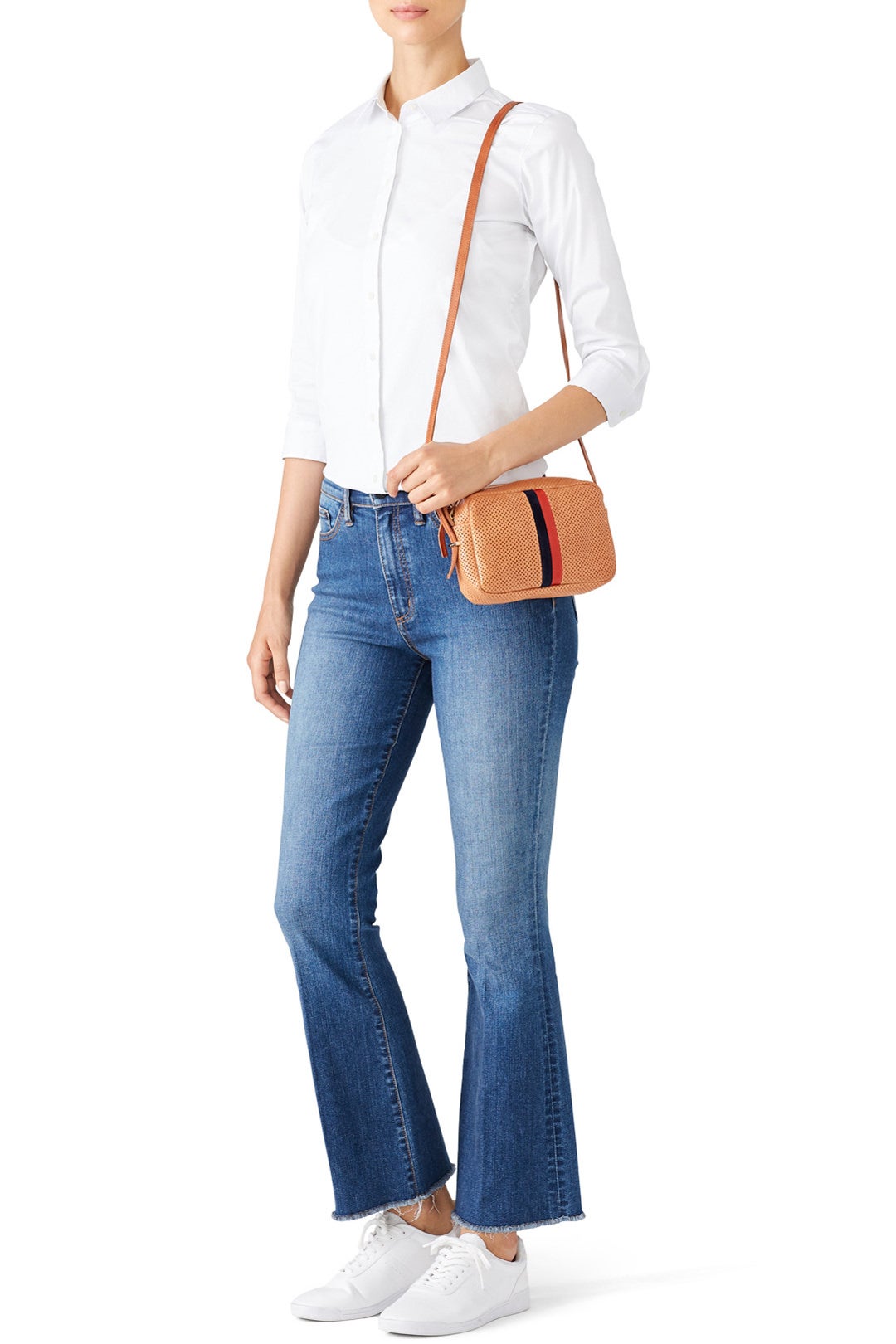 Natural Striped Mini Sac Bag by Clare V. 1