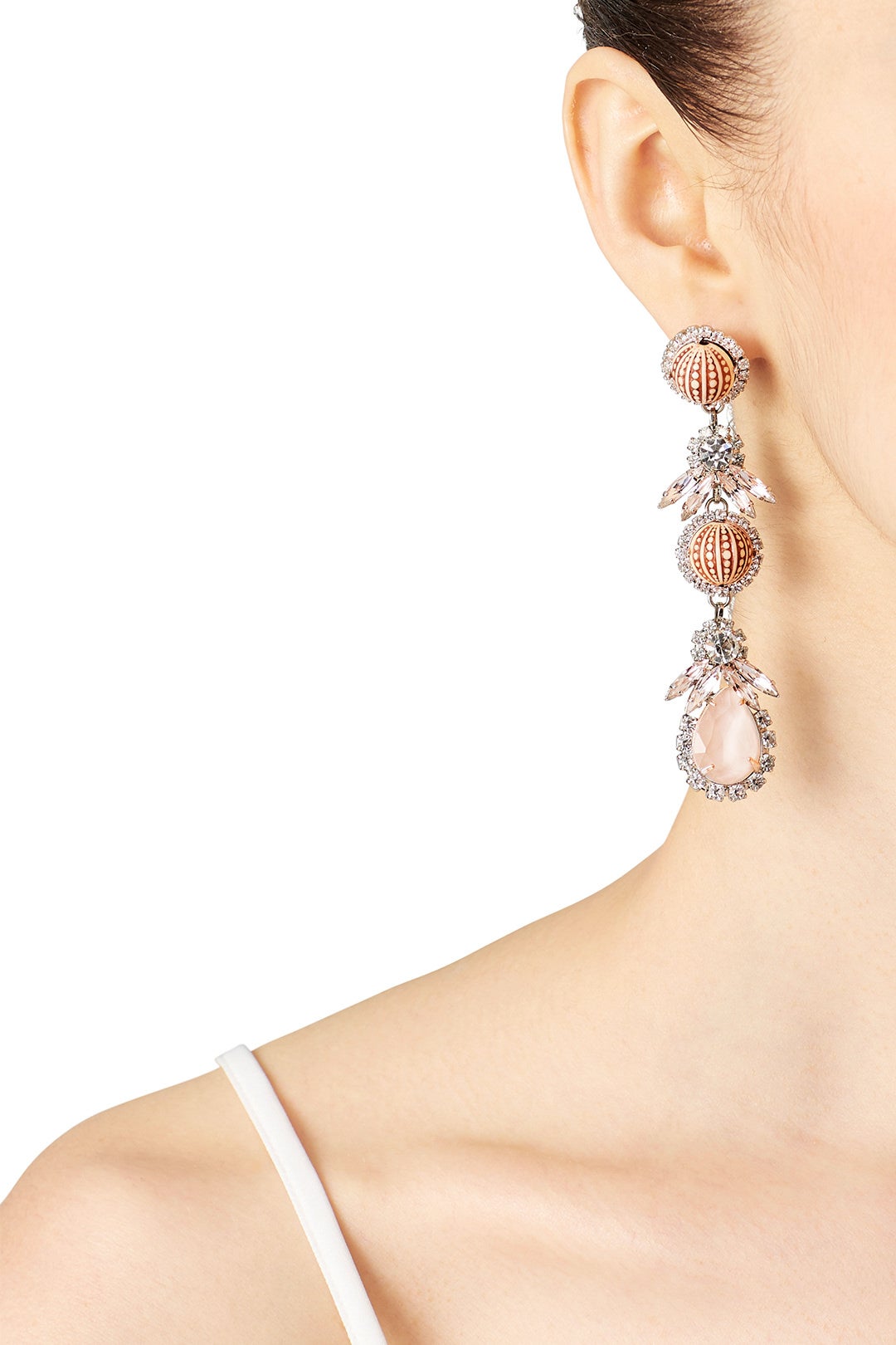 Nude Marita Earrings by Elizabeth Cole 0