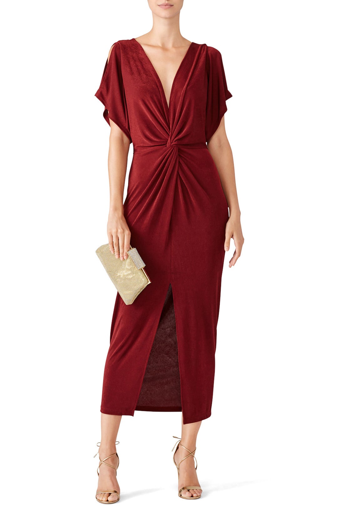 Gold Crystal Clasp Clutch by Whiting & Davis 1