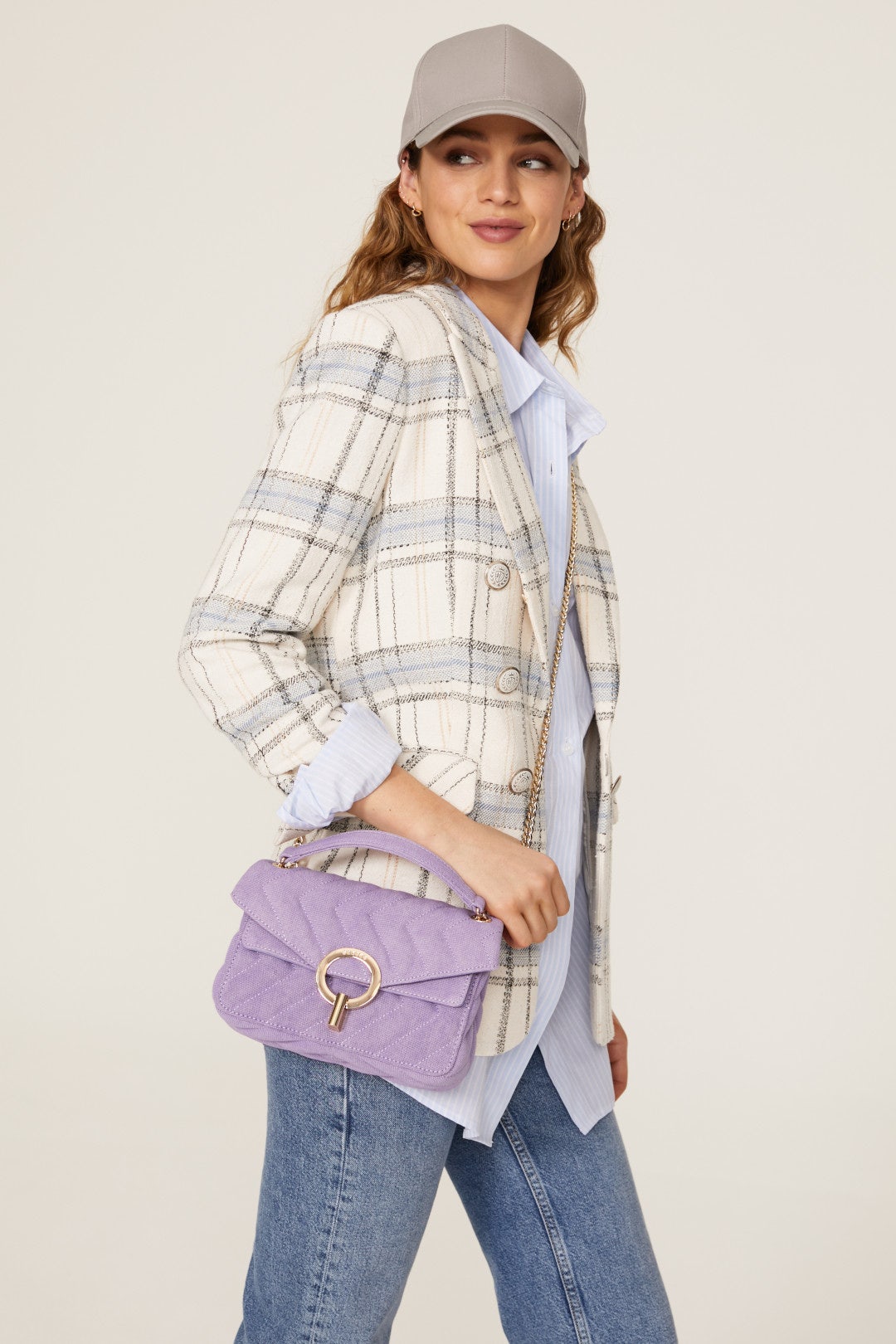 Purple Yza Bag by Sandro 2