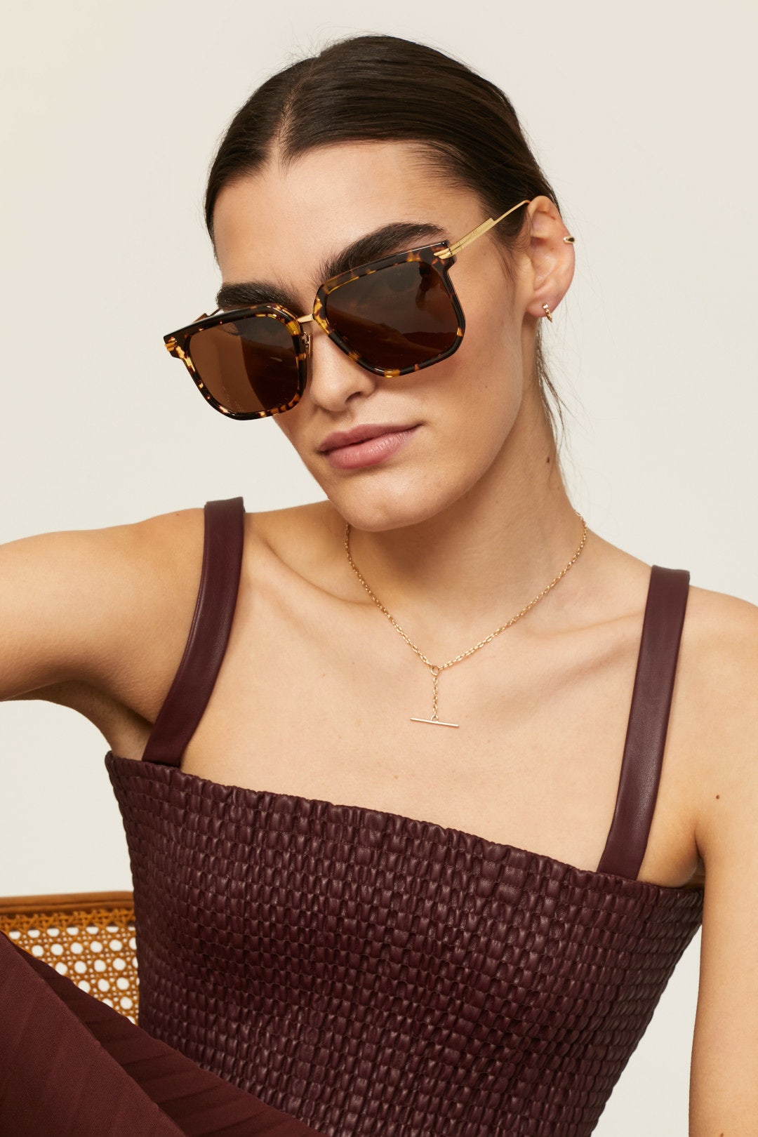 Tortoise Sunglasses by Bottega Veneta 0