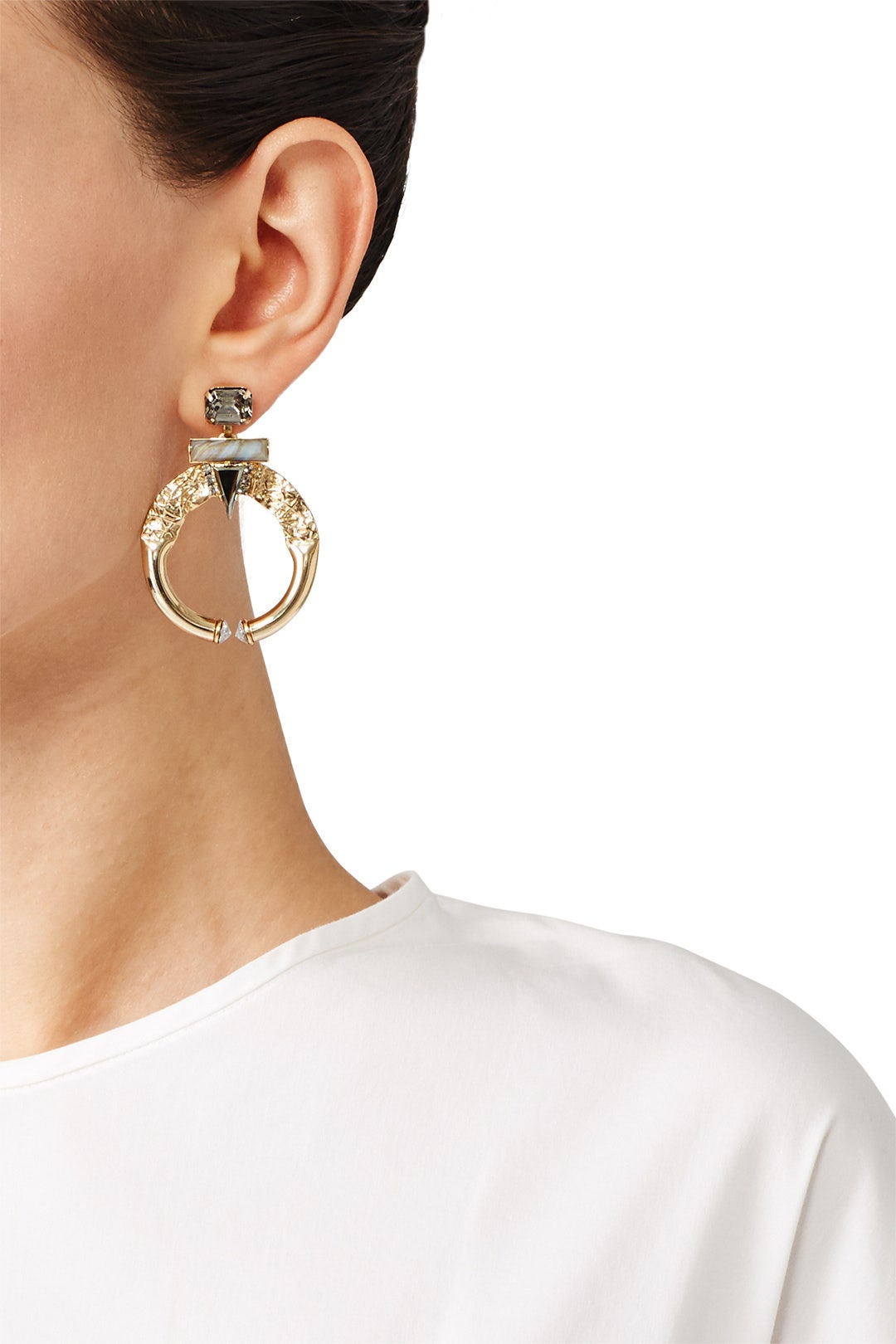 Marble Blue Romy Earrings by Elizabeth Cole 2