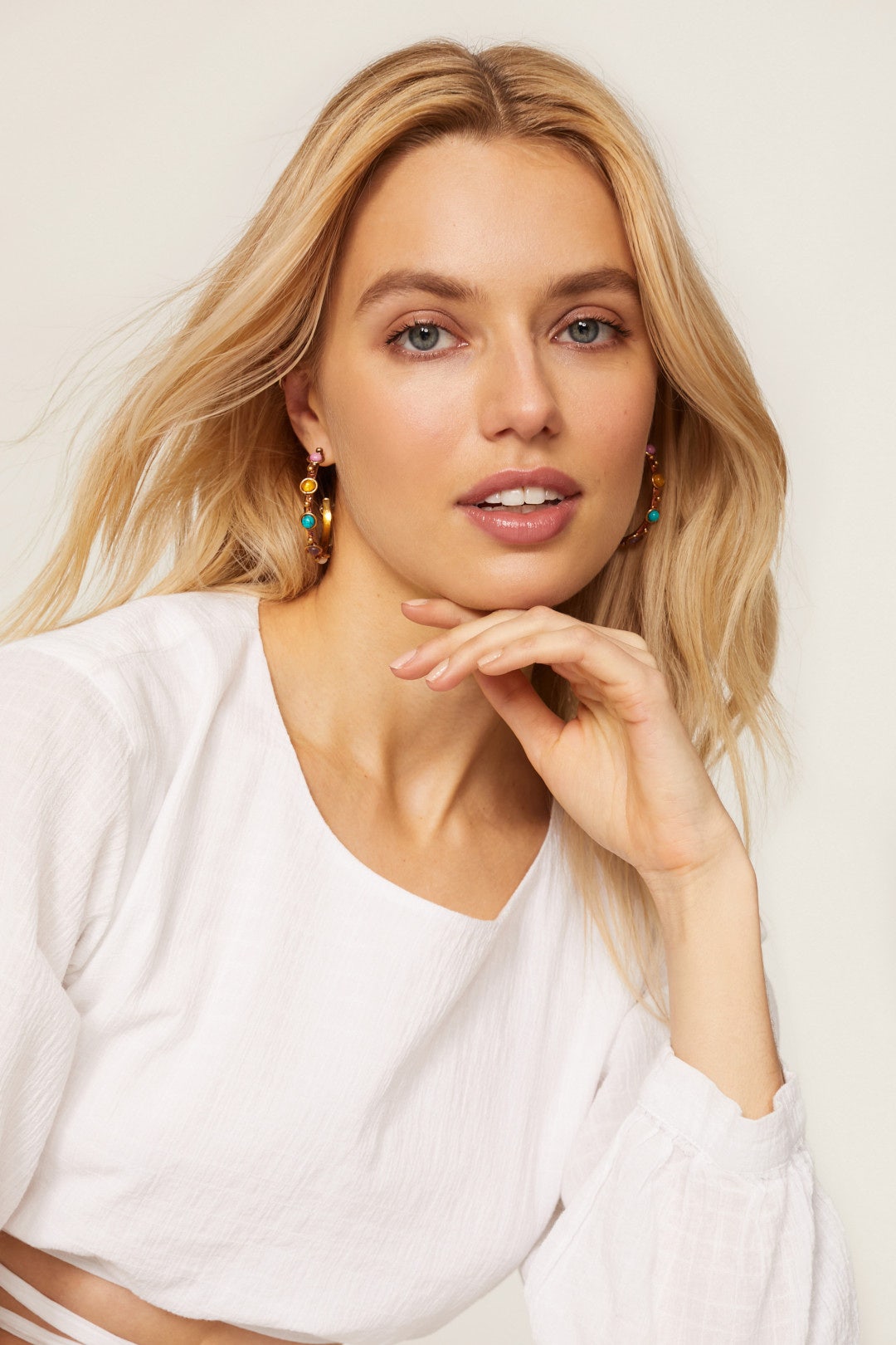 Multi Summer Petite Candy Hoops by Sylvia Toledano 0