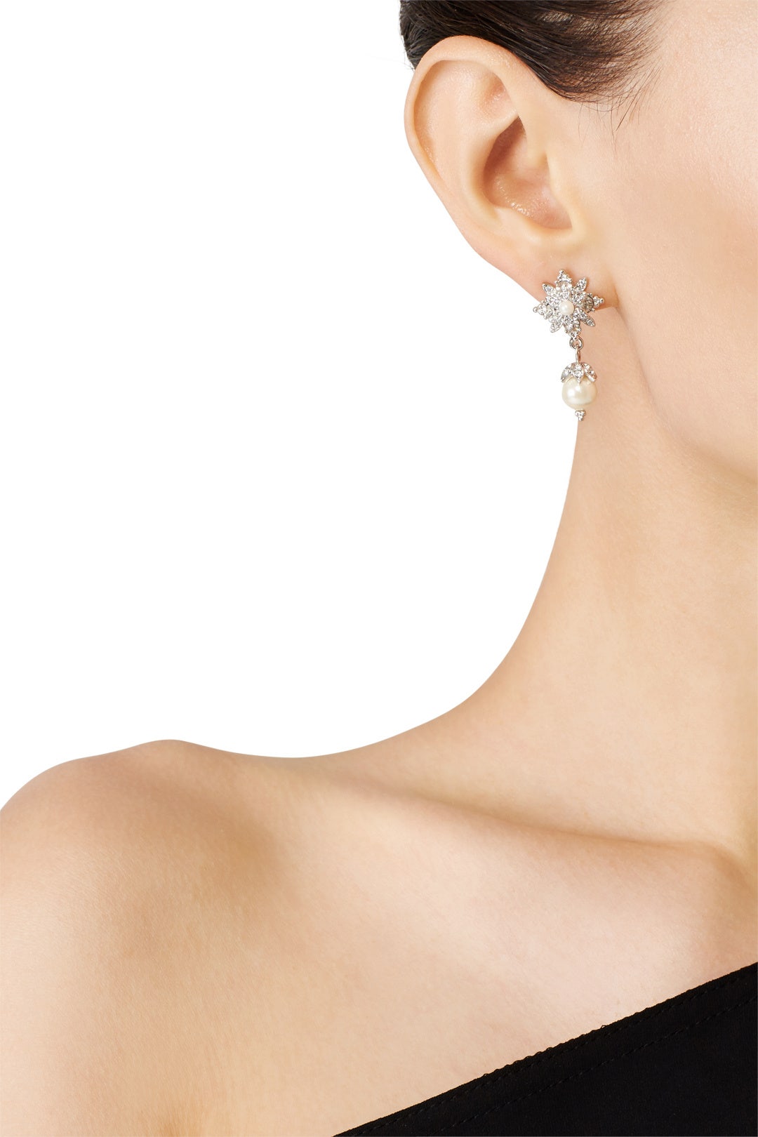 Pearl Post Drop Earrings  by Marchesa Jewelry 2