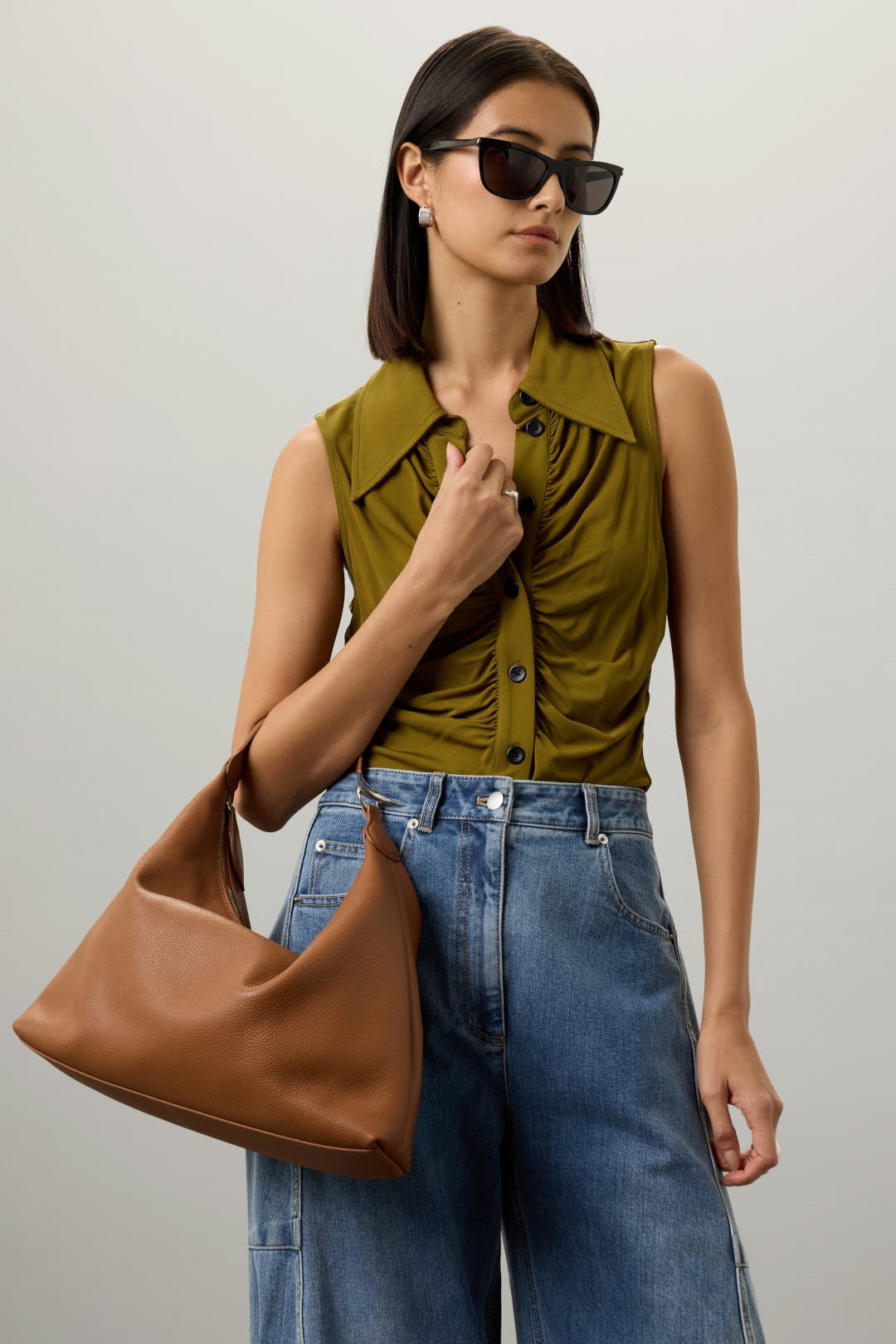 【LIFFNER】 PILLOW SHOULDER ショルダーバッグ Pillow Shoulder Bag Dark Brown - Liffner