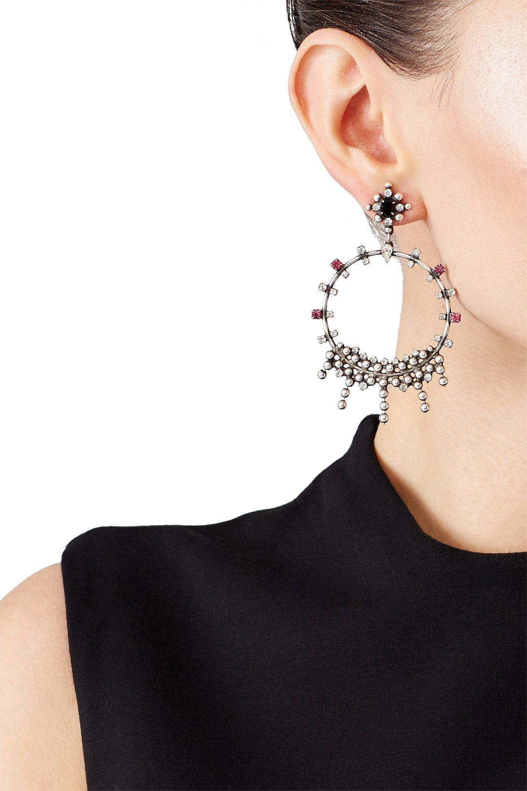 Silver Lauren Earrings by Dannijo 2