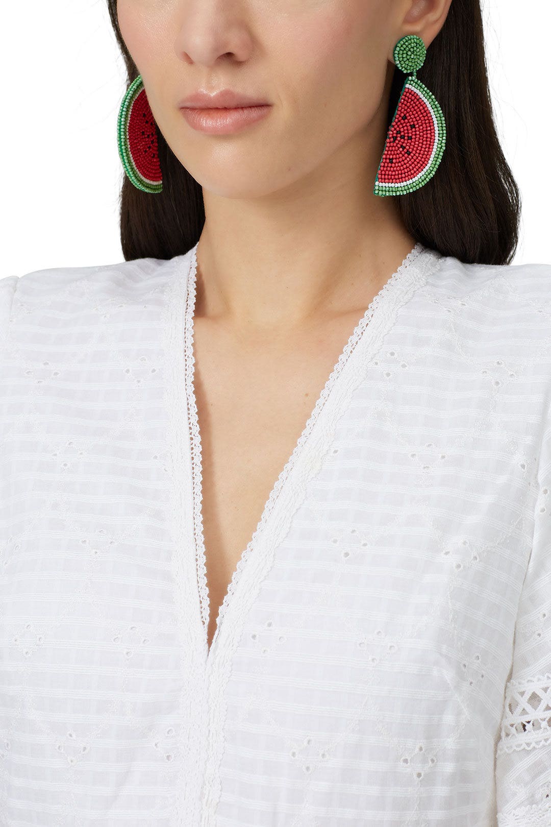 Beaded Melon Drop Earrings by Kenneth Jay Lane 2