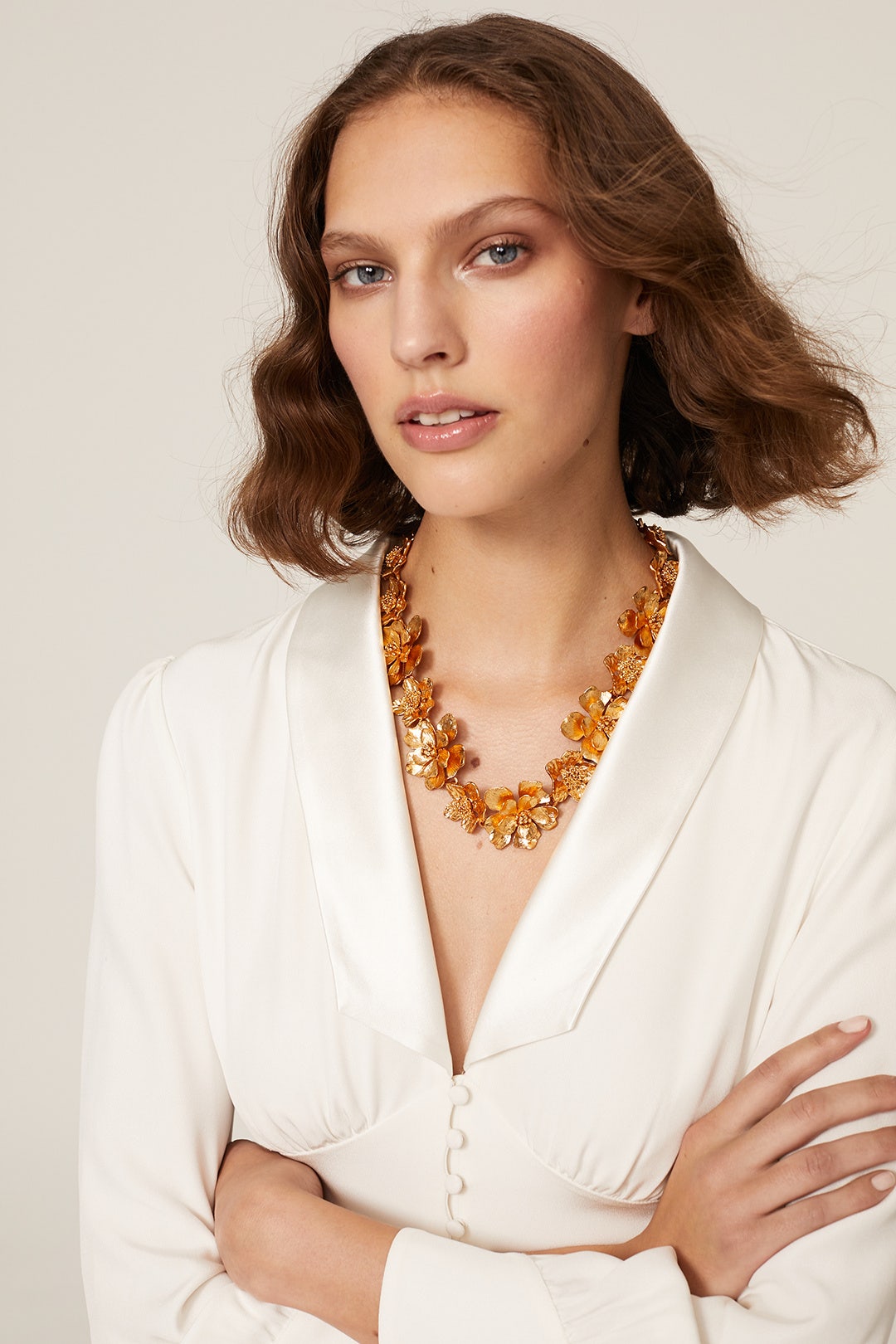 Classic Flower Necklace by Oscar de la Renta 0