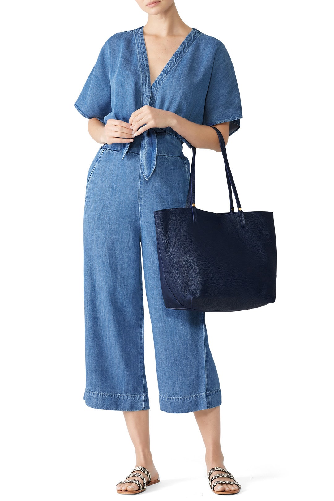 Navy Tori Tote by Gigi New York 1