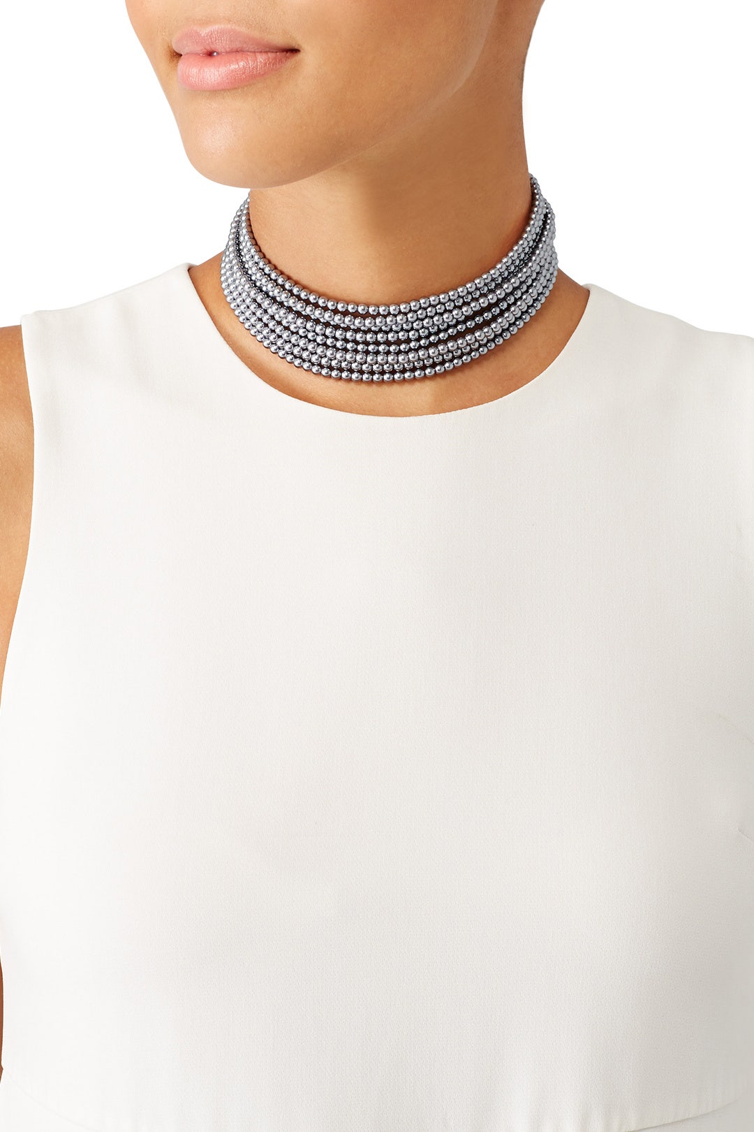 Dark Grey Pearl Choker by Kenneth Jay Lane 0