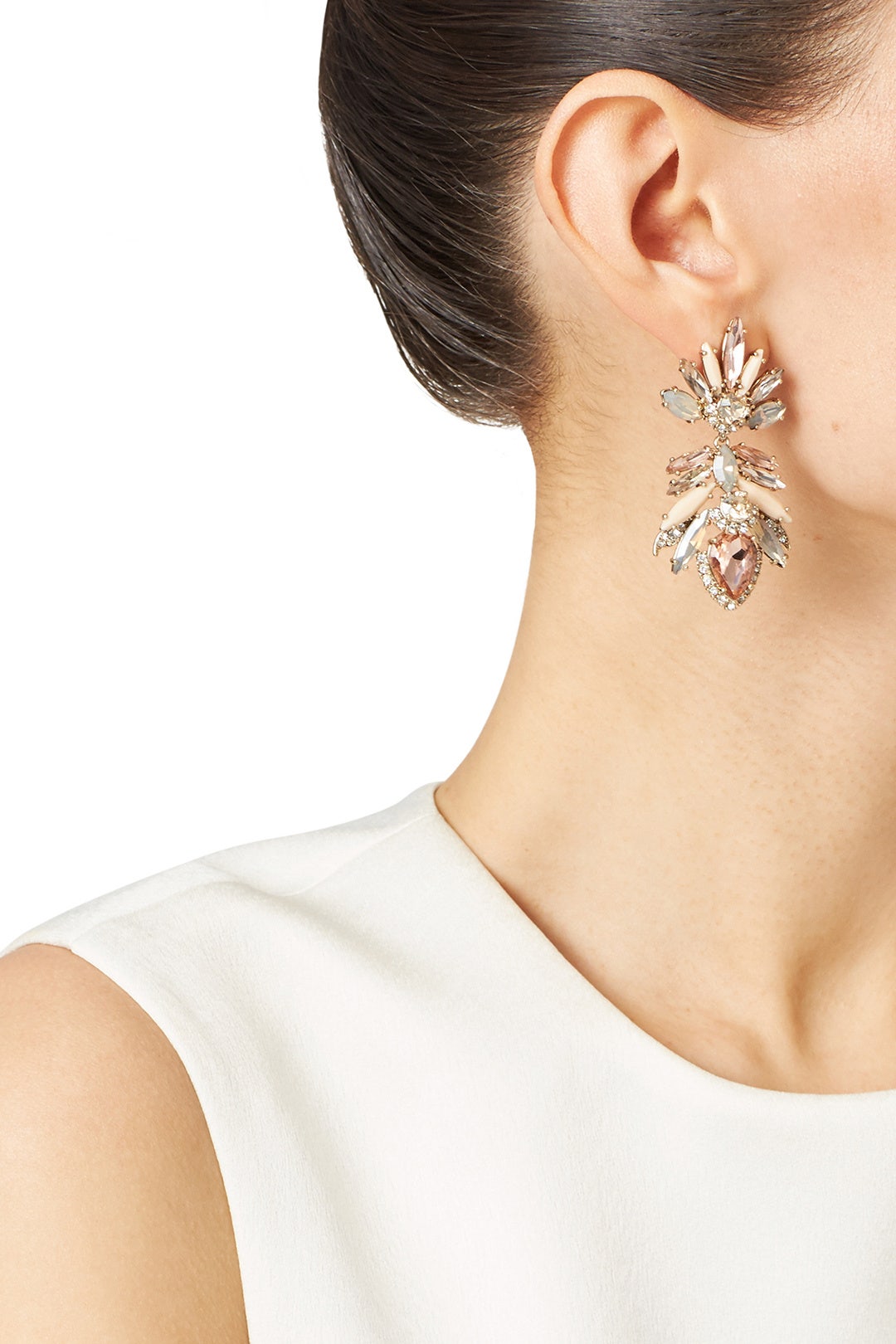 Petunia Stone Drop Earrings by Marchesa Jewelry 2