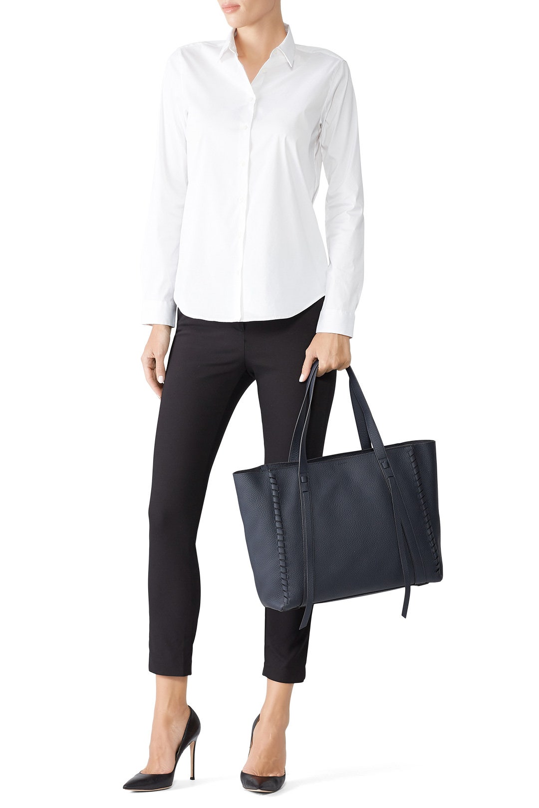 Navy Ray East West Tote by AllSaints 2