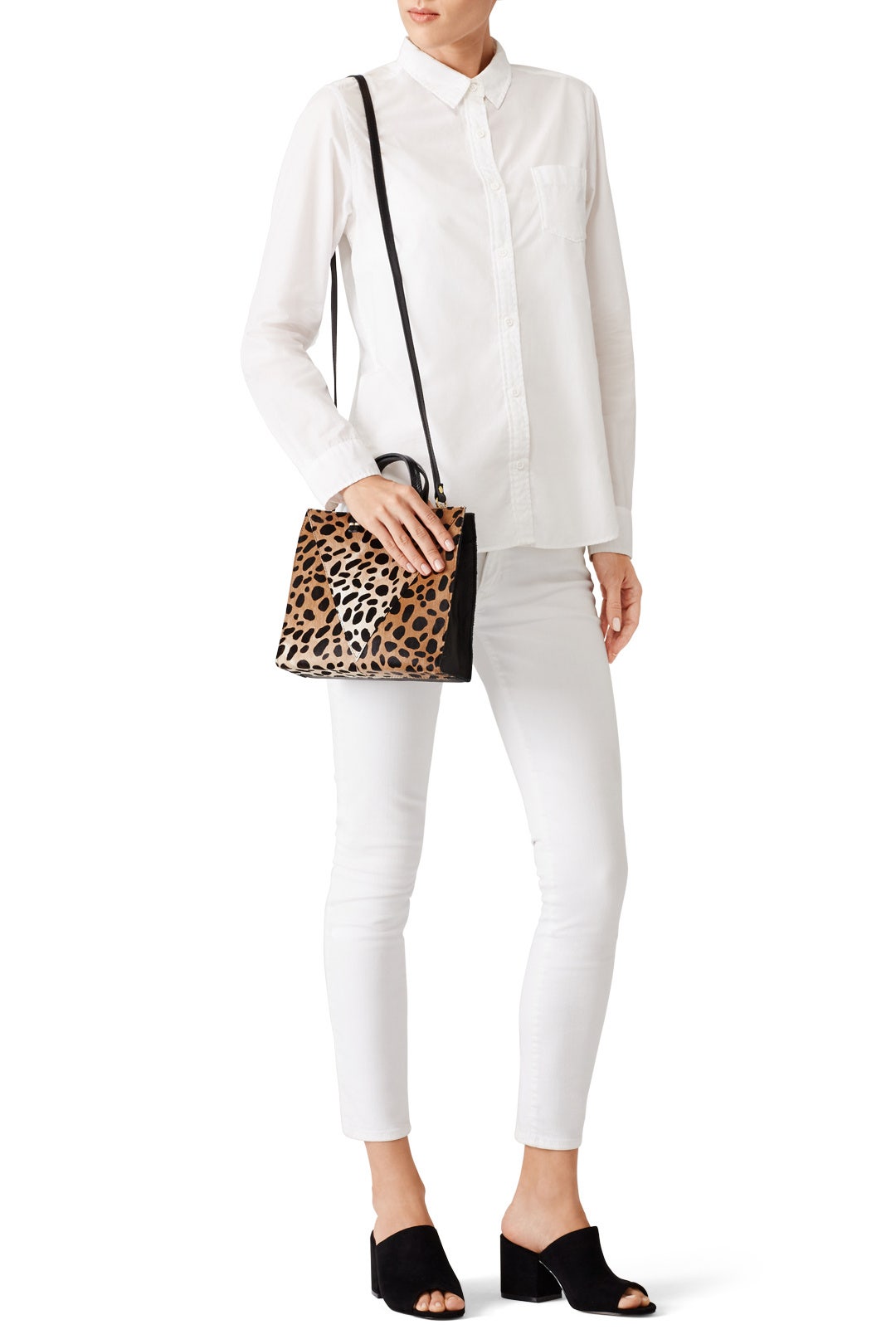 Leopard V Petite Simple Tote by Clare V. 1