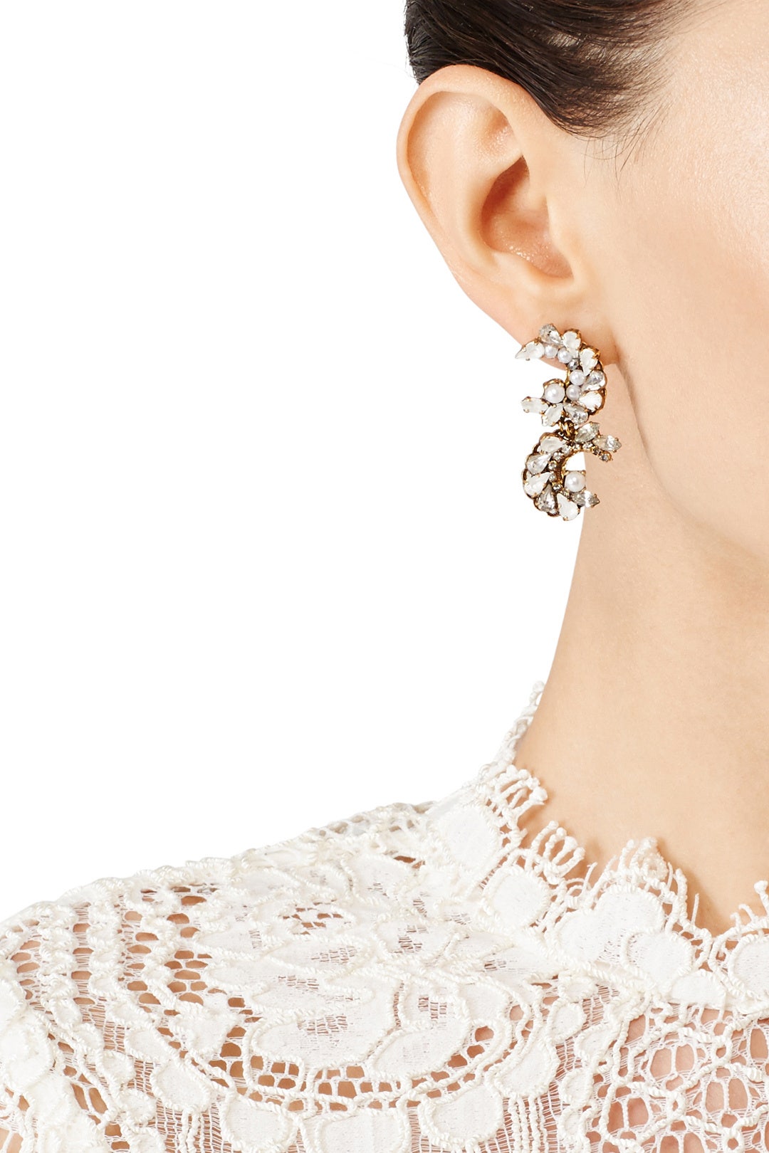 Swan Lake Crystal Earrings by Erickson Beamon 0