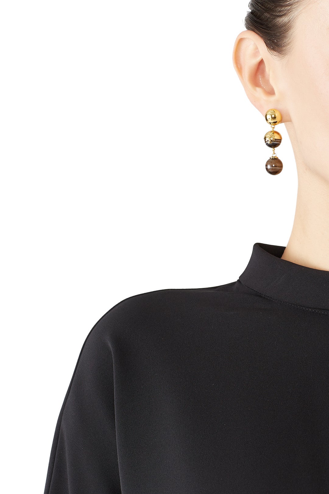 Logo Bead Linear Earrings by Tory Burch Accessories 2