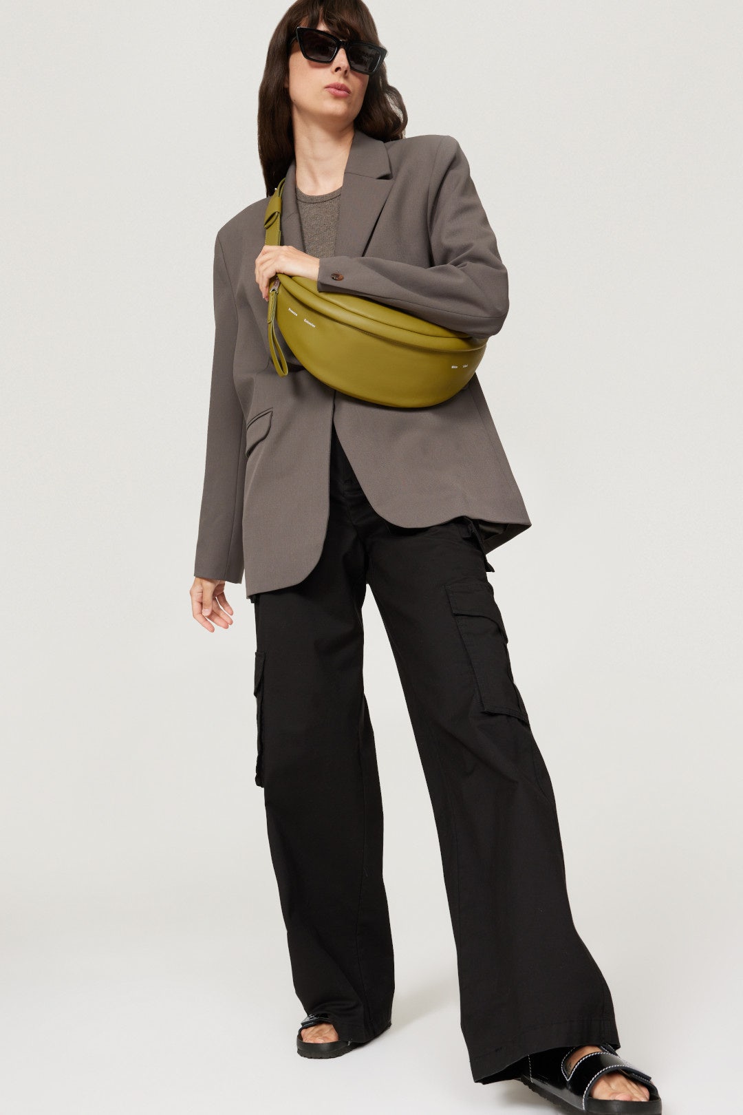 Green Stanton Leather Sling Bag by Proenza Schouler Handbags