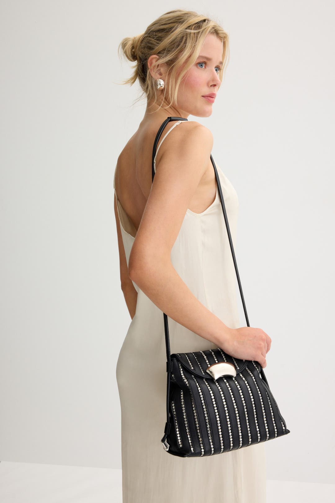 ID Petite Soft Shoulder Bag With Crystal Inlay by 3.1 Phillip Lim