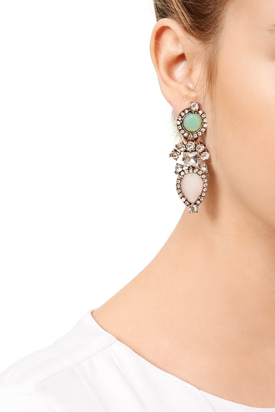 Pale Pink Floret Earrings by Slate & Willow Accessories 2