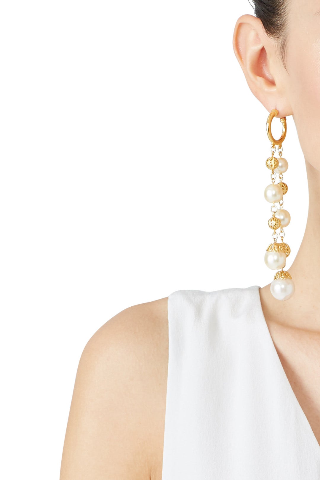 Golden Disco Earrings by Ben-Amun 2