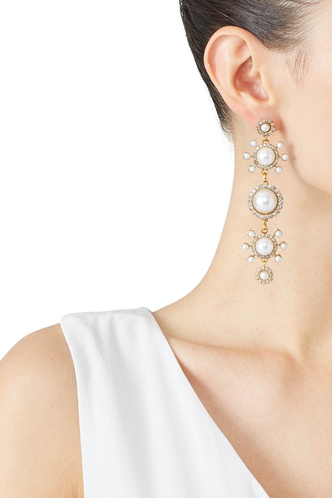 Gretchen Pearl Earrings by Elizabeth Cole 0