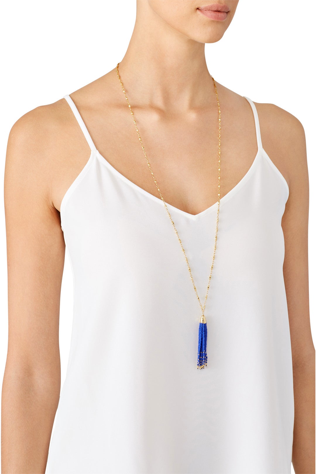 Blue Salina Beaded Long Necklace by Gorjana Accessories 0