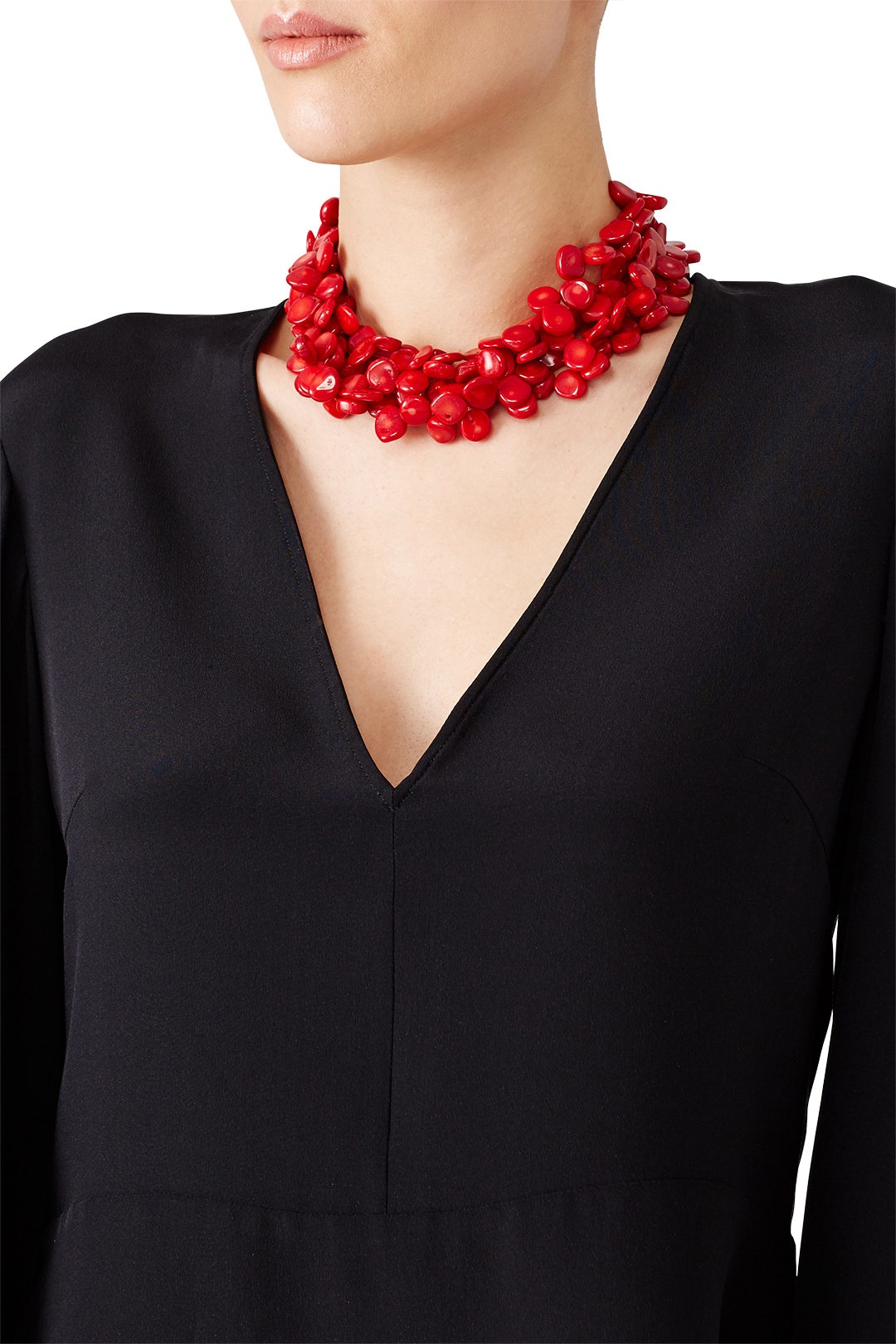 Dark Coral Collar by Kenneth Jay Lane 2