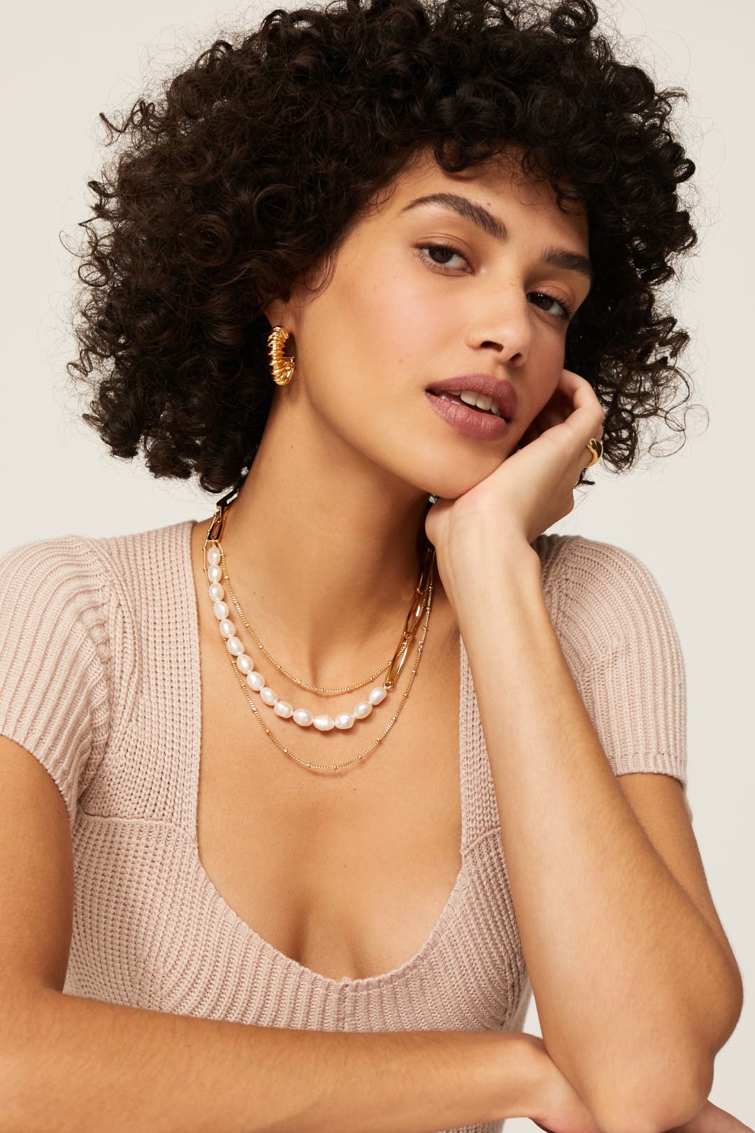 Pearl Twisted Link Necklace by Missoma | Rent the Runway