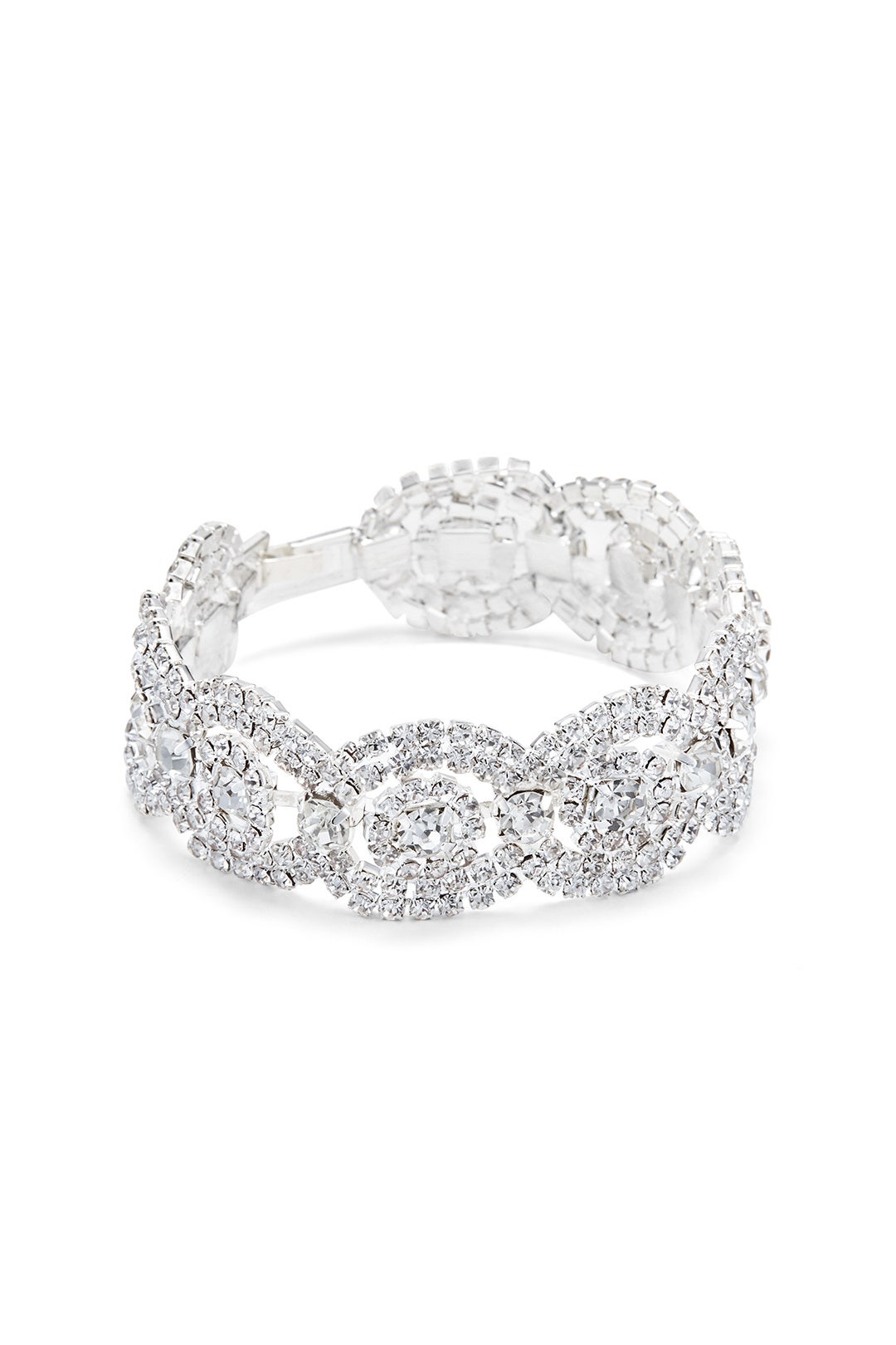 Rhinestone Round Bracelet by Slate & Willow Accessories 1