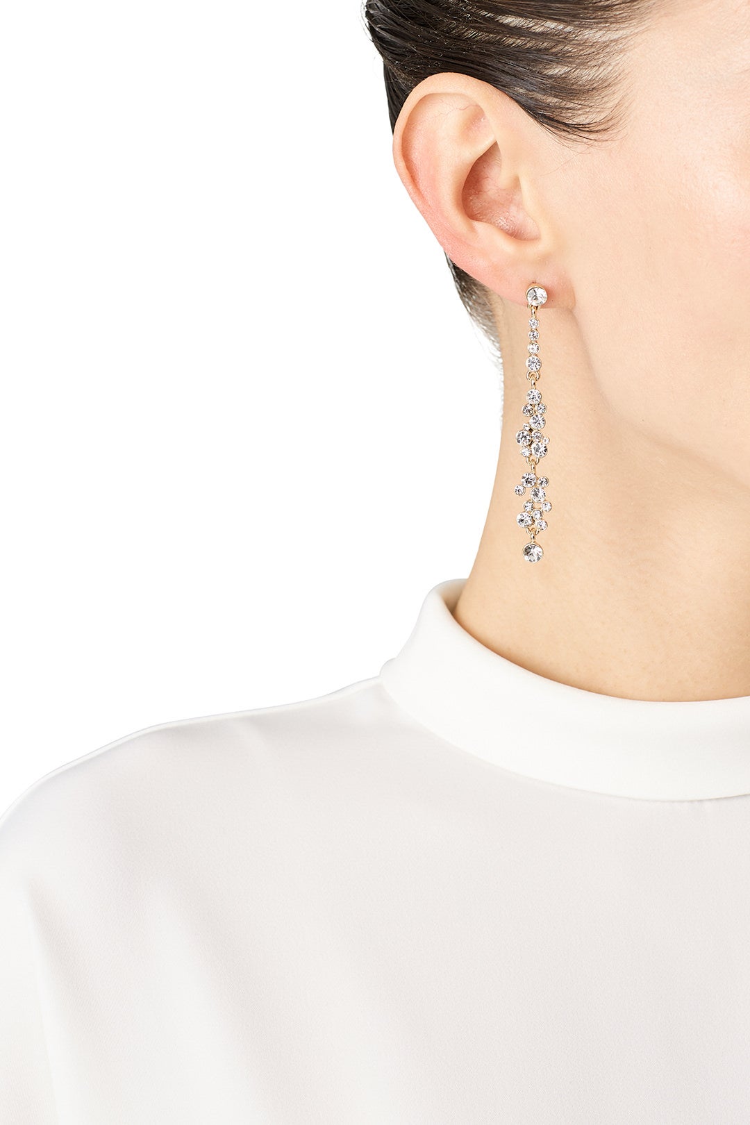 Gold Linear Drop Earrings by Loren Olivia 0