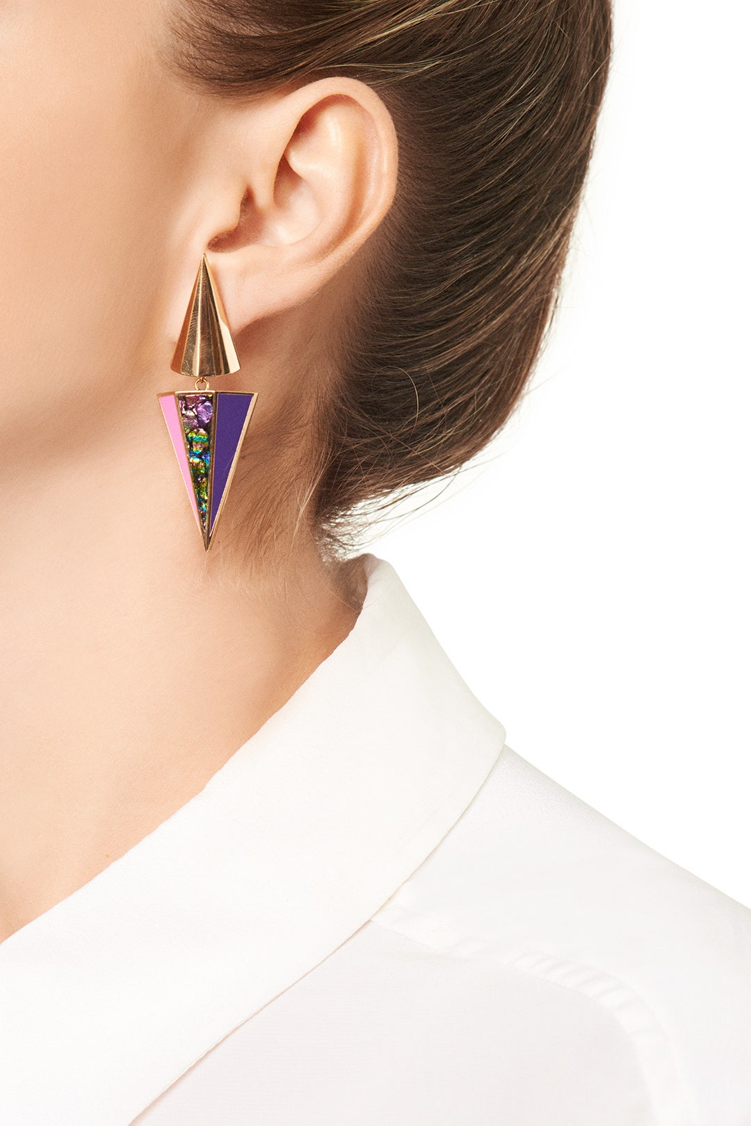 Double Dagger Drop Earrings by Sarah Magid 2