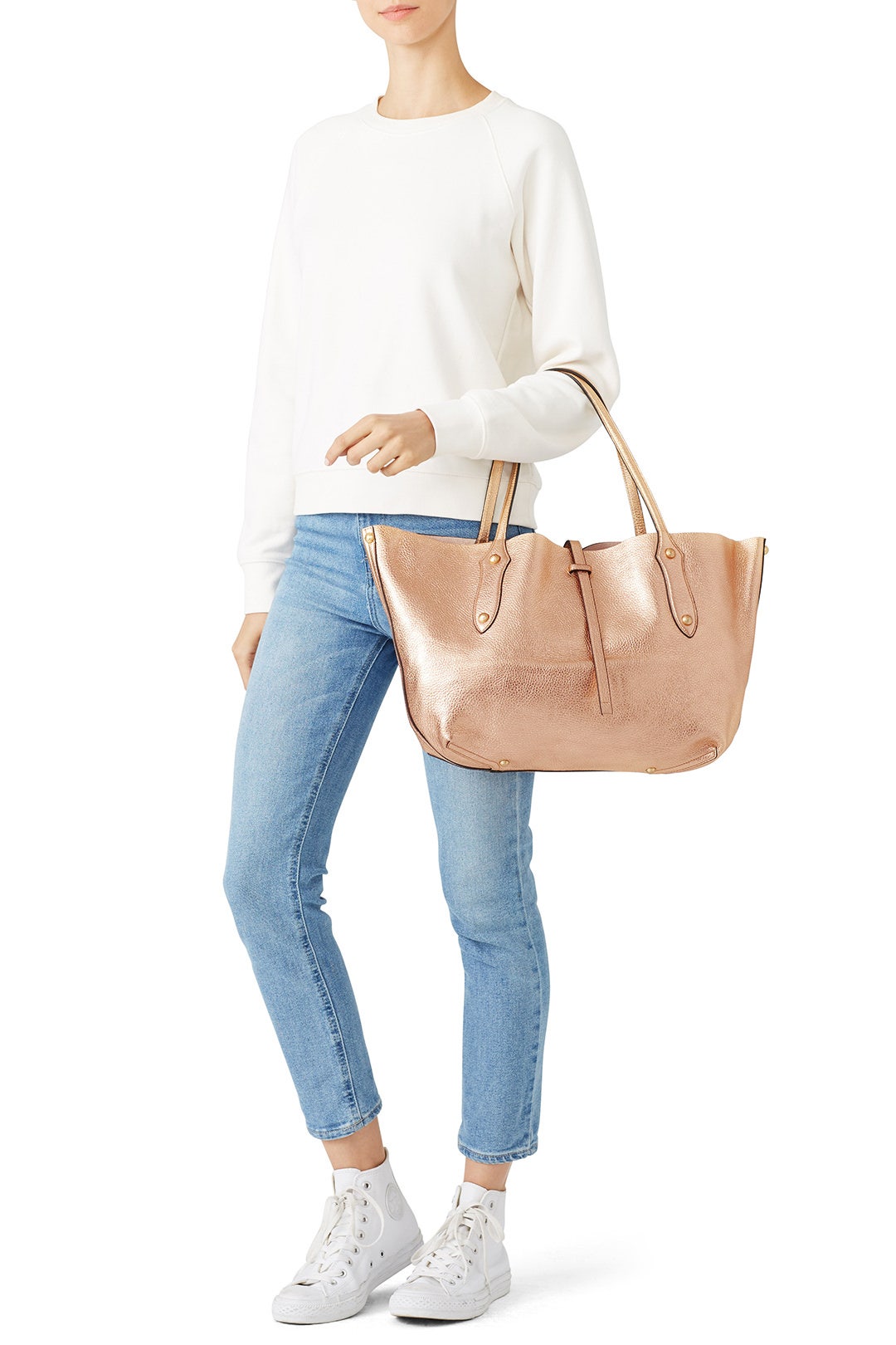 Champagne Isabella Tote by Annabel Ingall 1