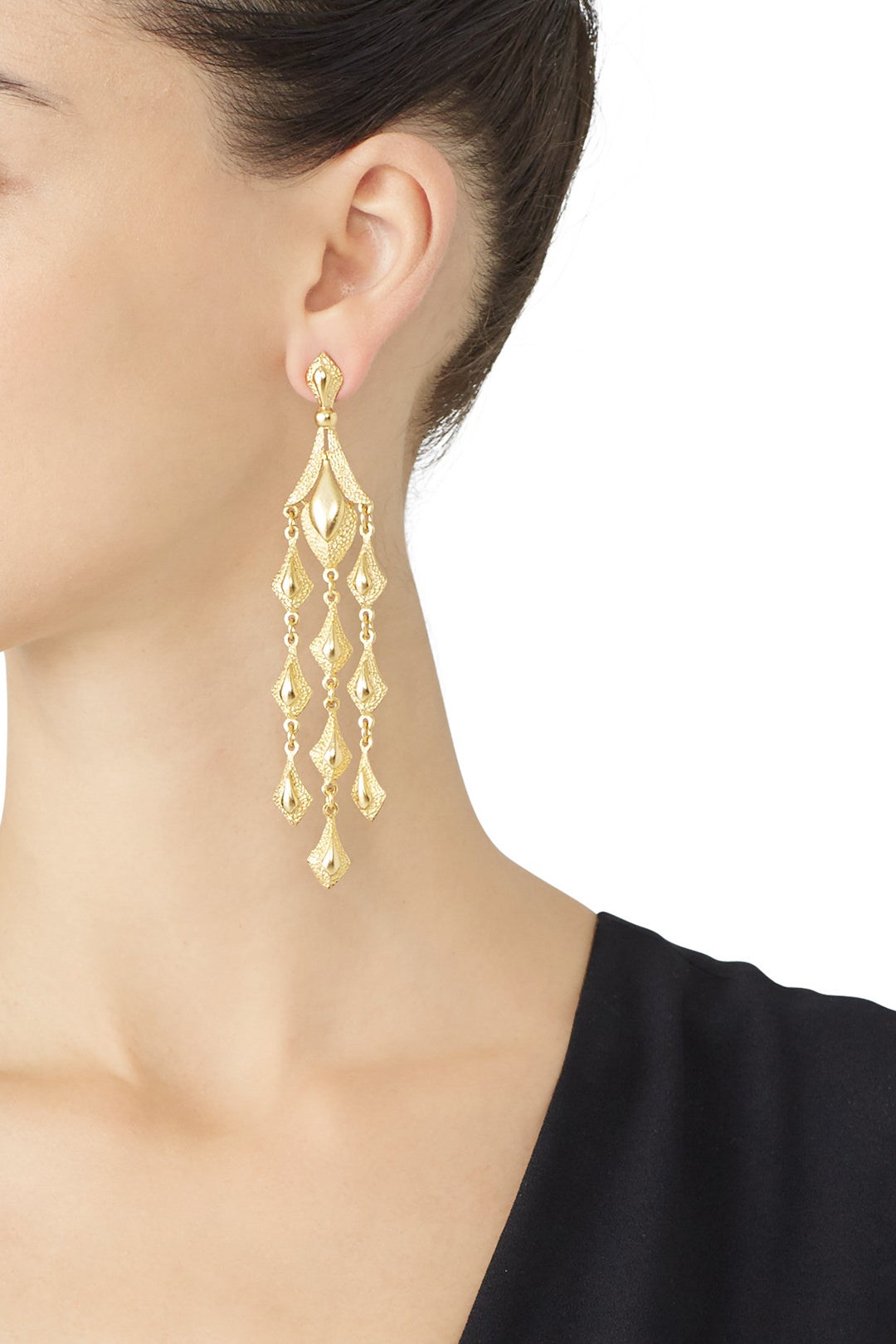 Gilded Drop Earrings by Ben-Amun 2